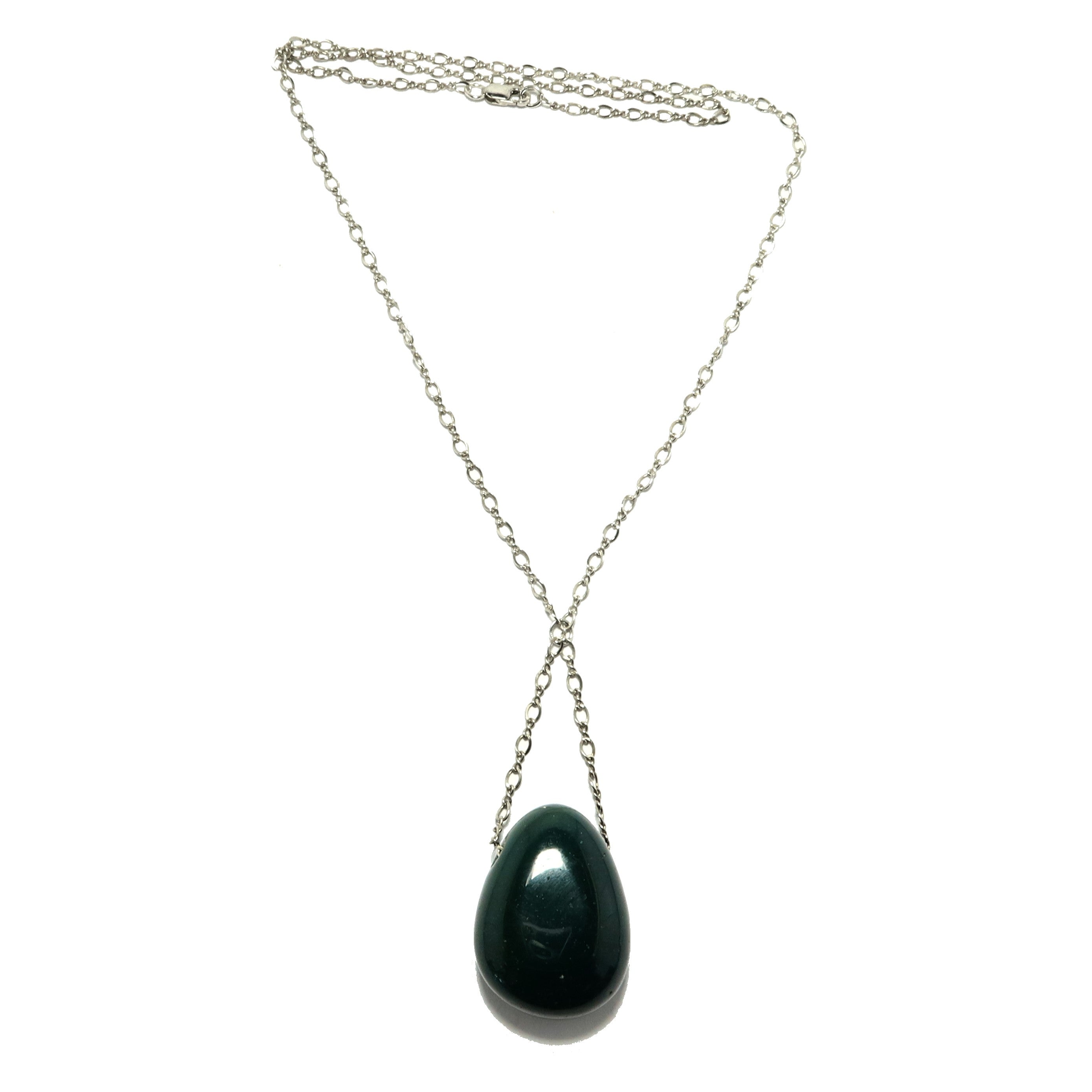 Bloodstone Necklace Bravery  Stone Sterling Silver