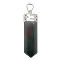 Bloodstone Pendant Christmas Point Stone Silver