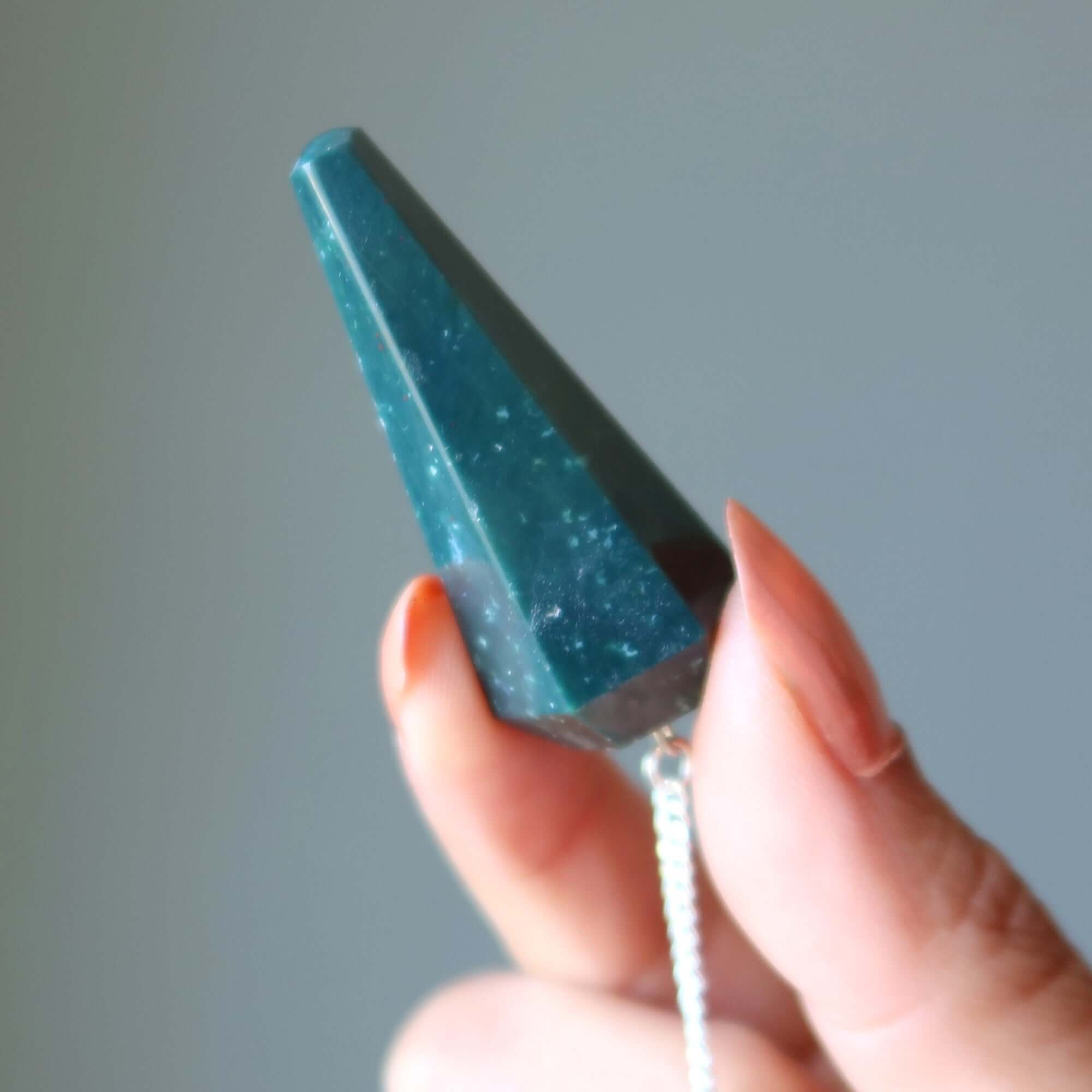 Pendentif en héliotrope - Aide à la prise de décision - Divination