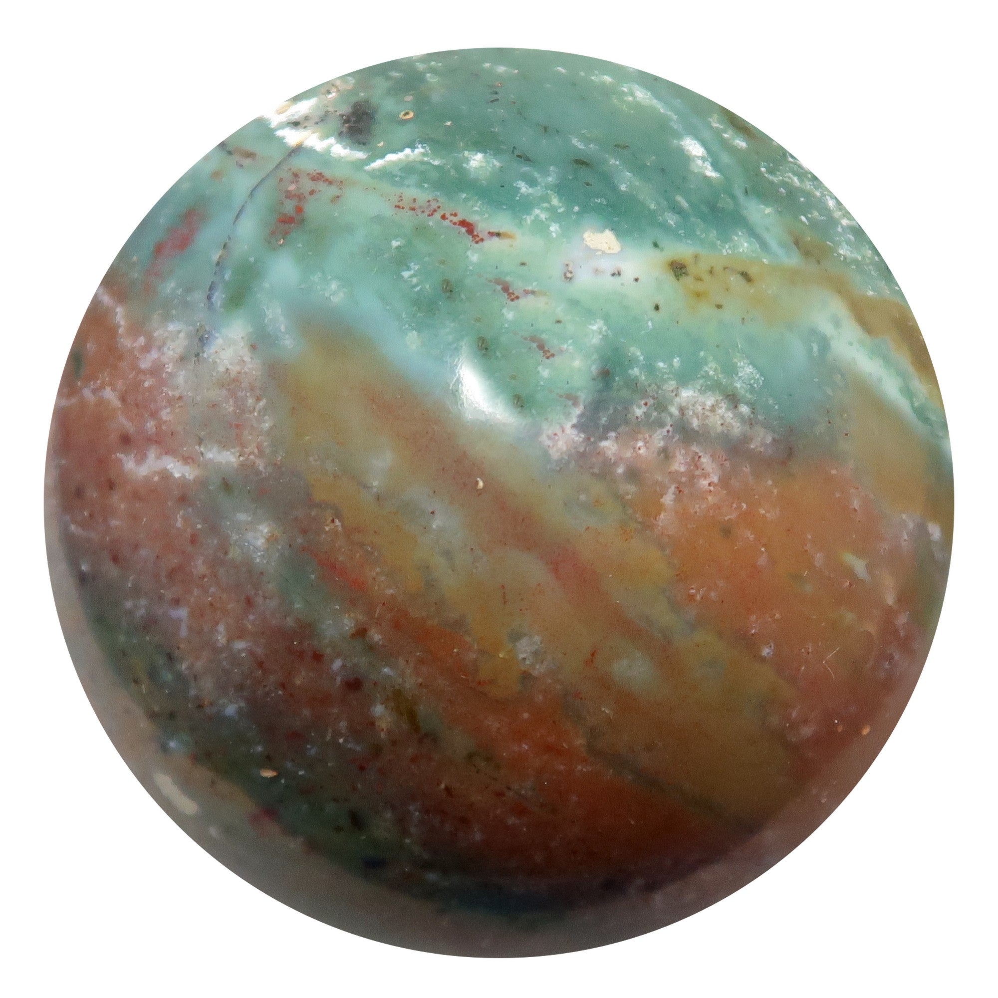 Bloodstone Sphere Festive Abundance Crystal Ball