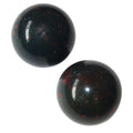 Bloodstone Sphere Pair Power Prosperity Crystal Balls