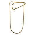 Brass Chain Necklace Gold-Plated Thick Snake
