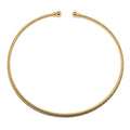 Gold Choker Necklace Fashion Forward Thick Twist