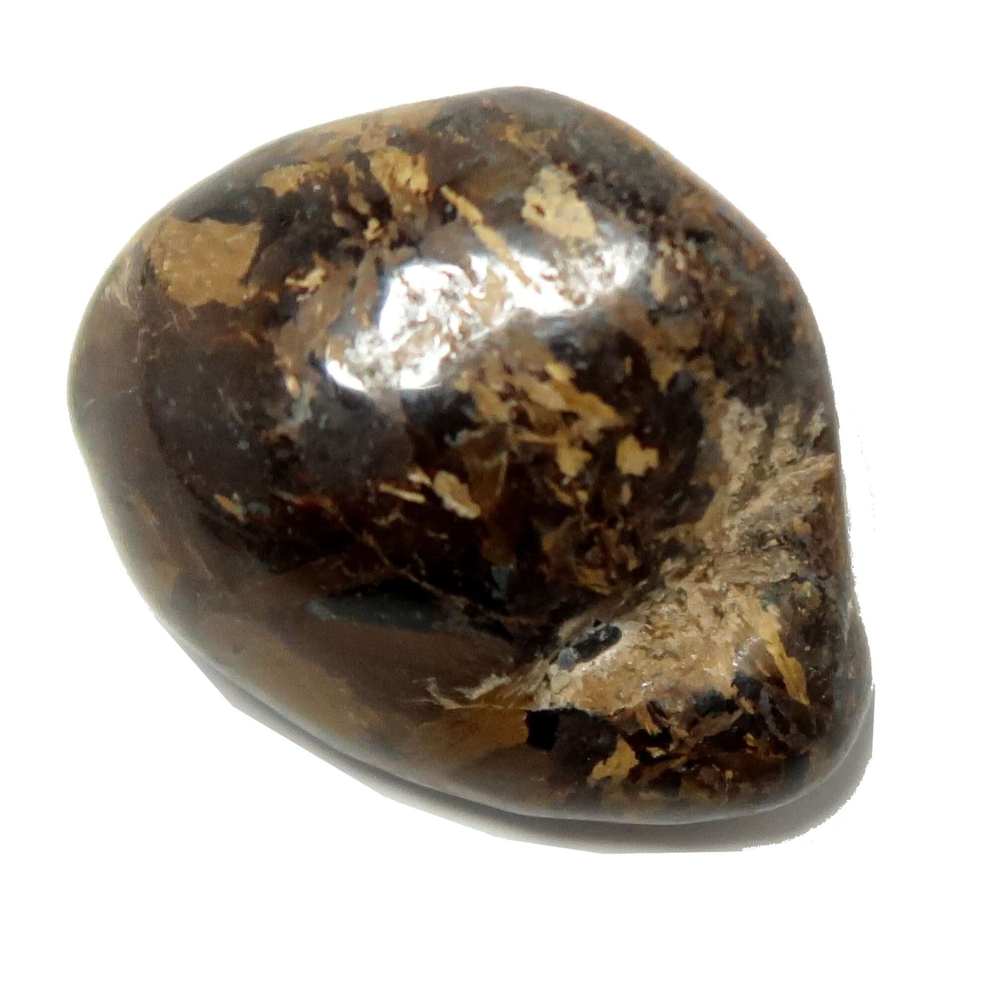 Bronzite Tumbled Stone Brilliant Golden Brown