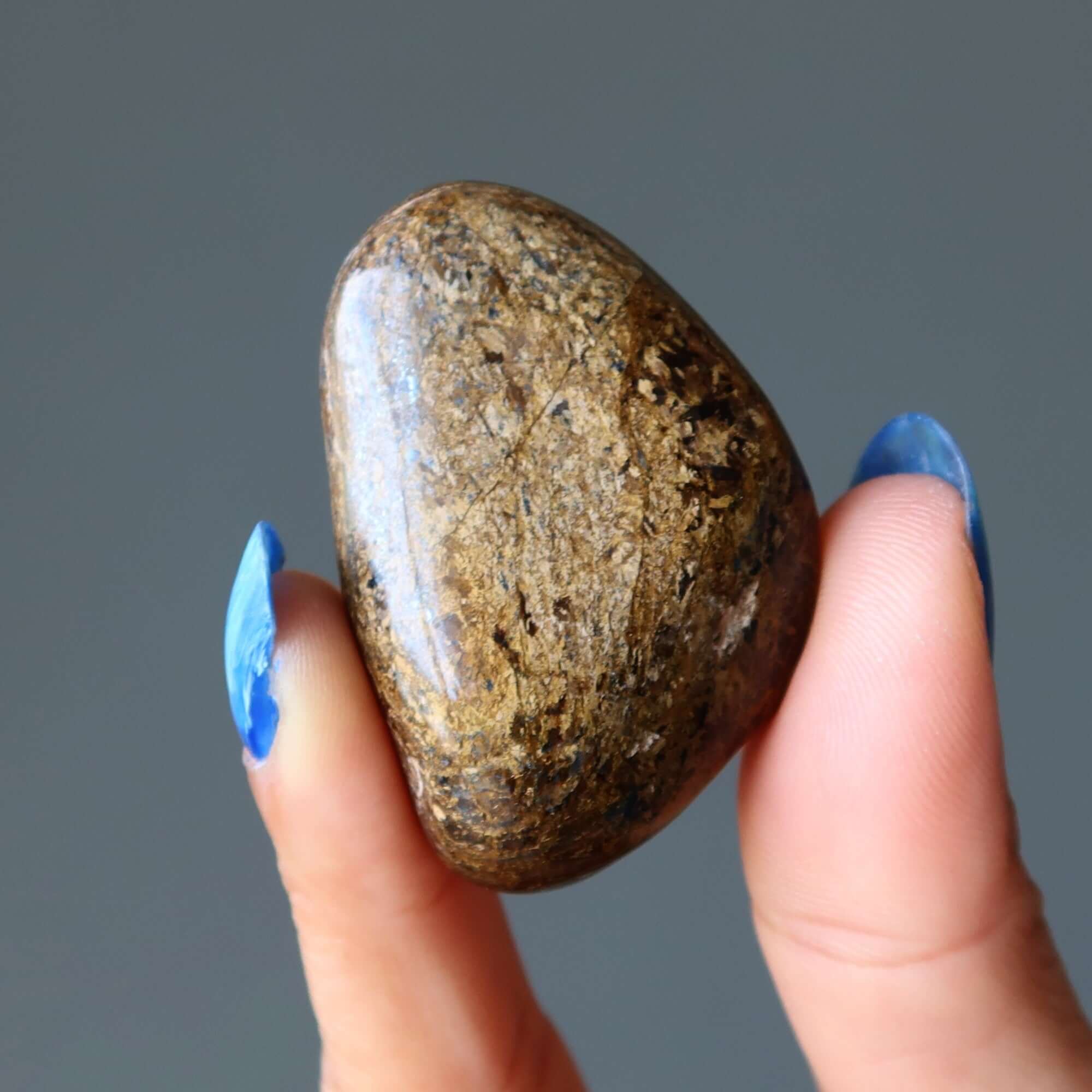 Bronzite Tumbled Stone Brilliant Golden Brown