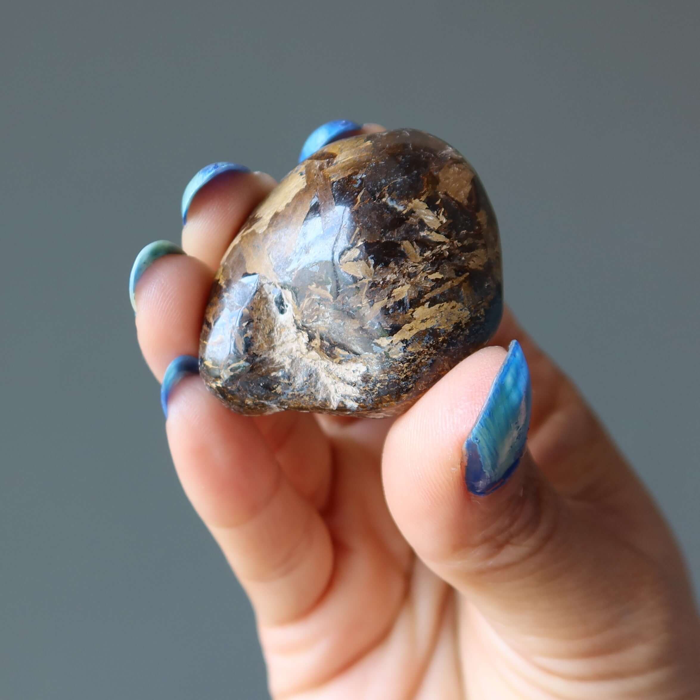 Bronzite Tumbled Stone Brilliant Golden Brown