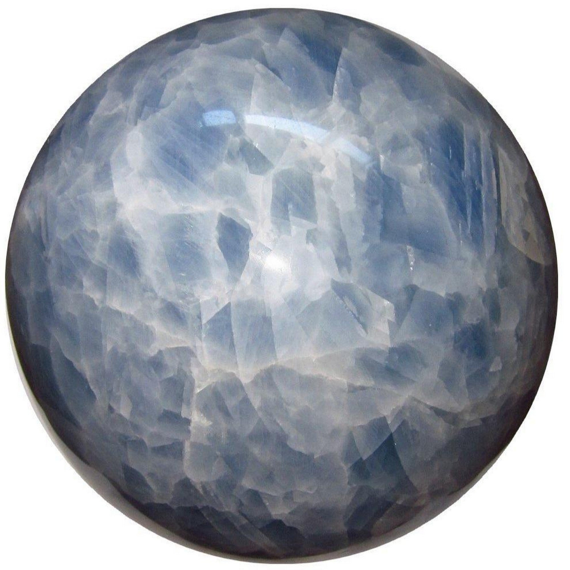Blue Calcite Sphere Zen Den Serenity Crystal Ball