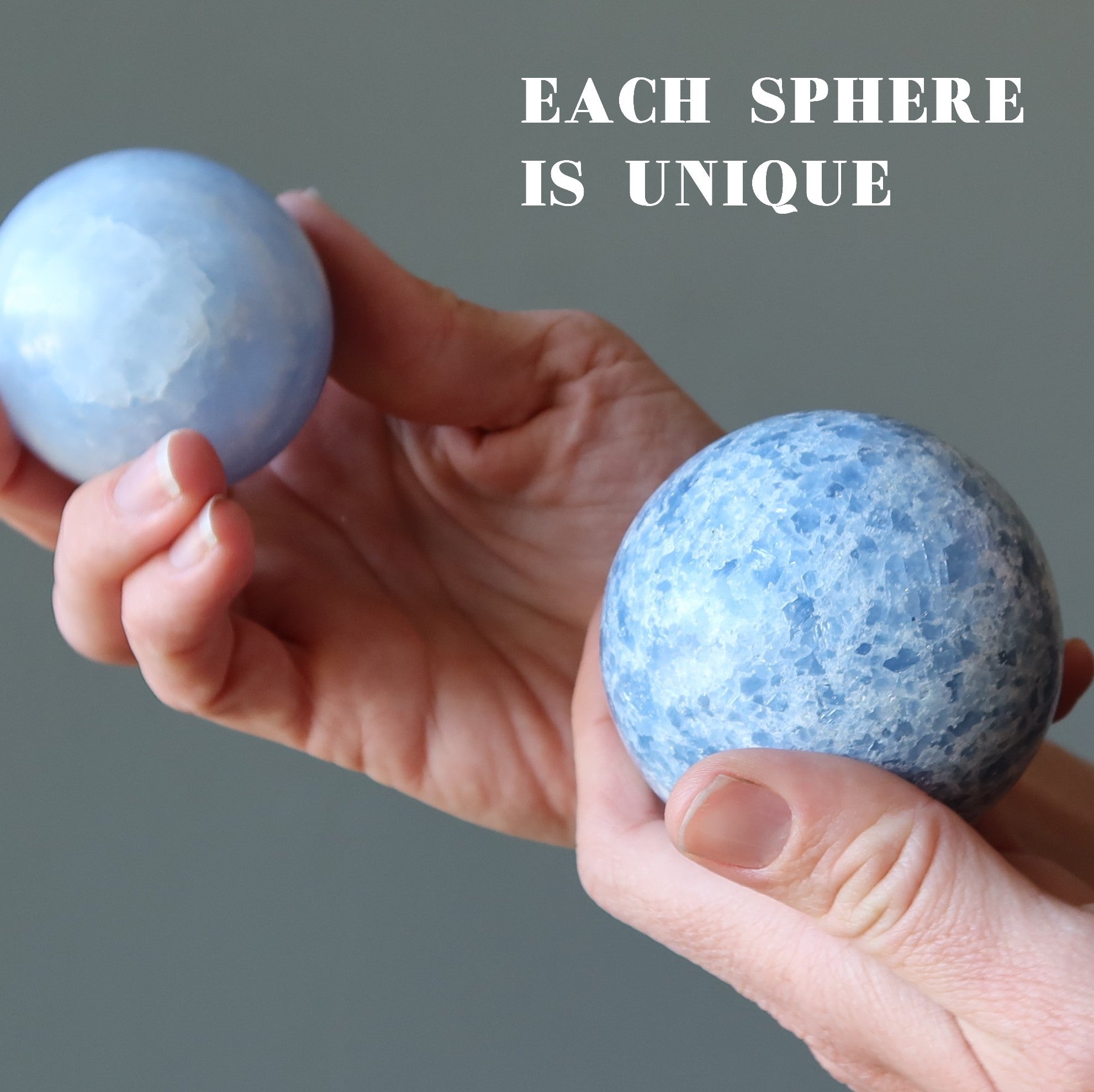 Blue Calcite Sphere Zen Den Serenity Crystal Ball