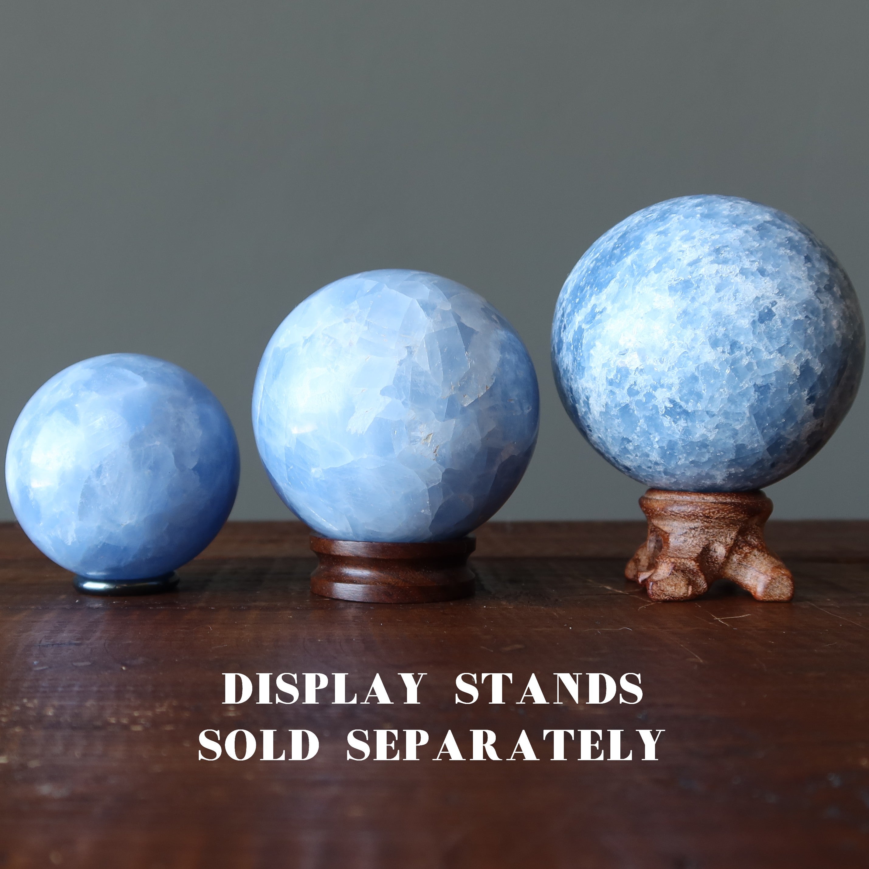 Blue Calcite Sphere Zen Den Serenity Crystal Ball