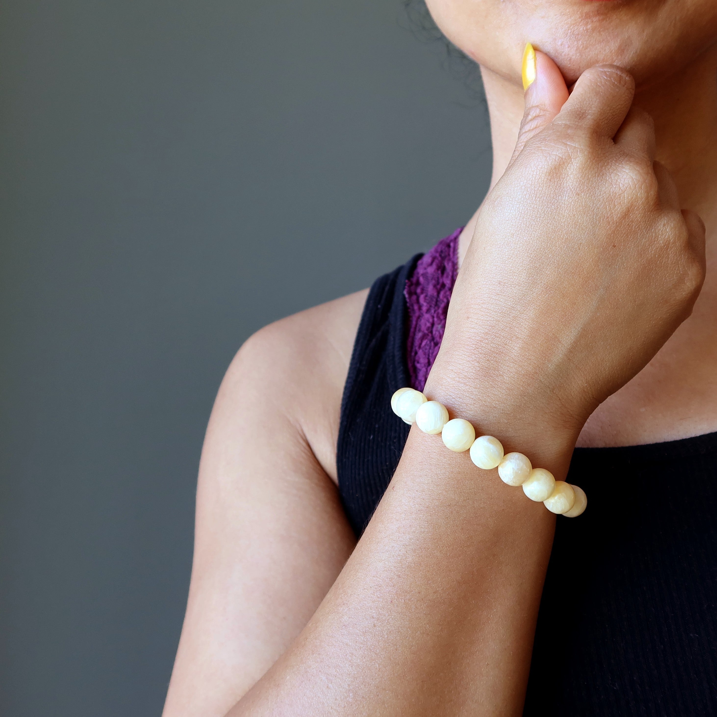 Armband aus gelbem Calcit: Tägliche Freuden