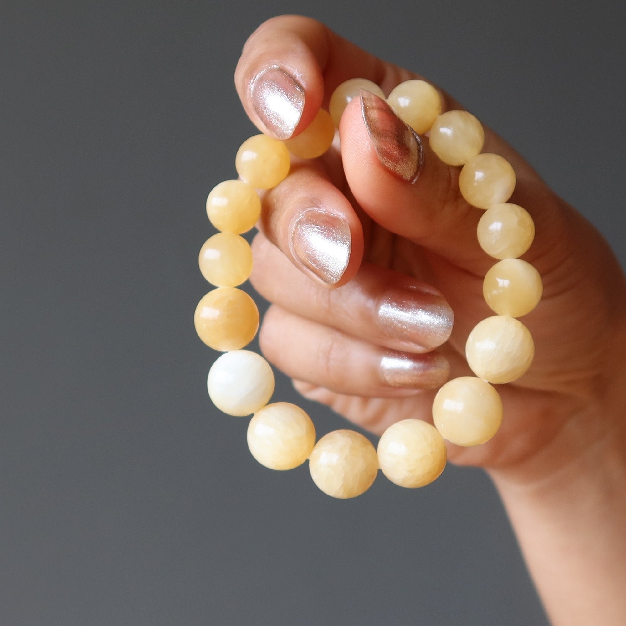 Yellow Calcite Bracelet Sunshine Happiness Crystal