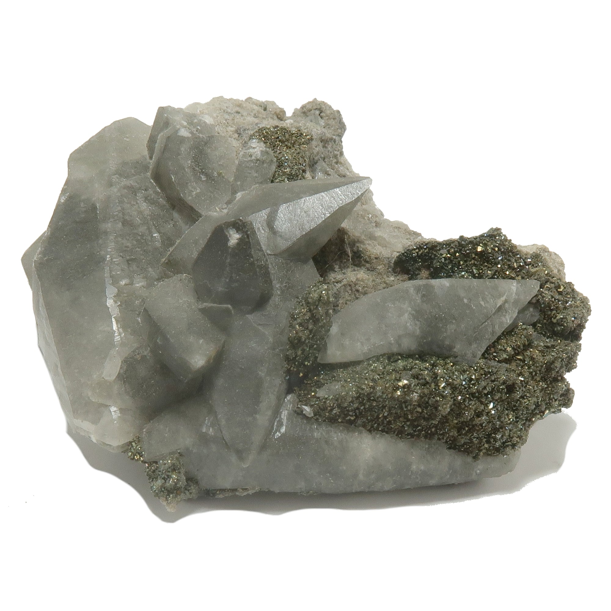Dogtooth Calcite Cluster Gold Chalcopyrite Breathtaking Gems
