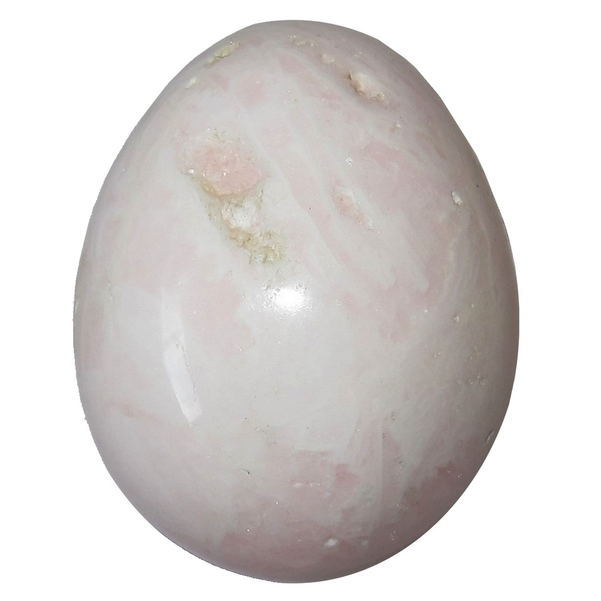 Pink Calcite Egg Peruvian Mangano Love Awakens Crystal
