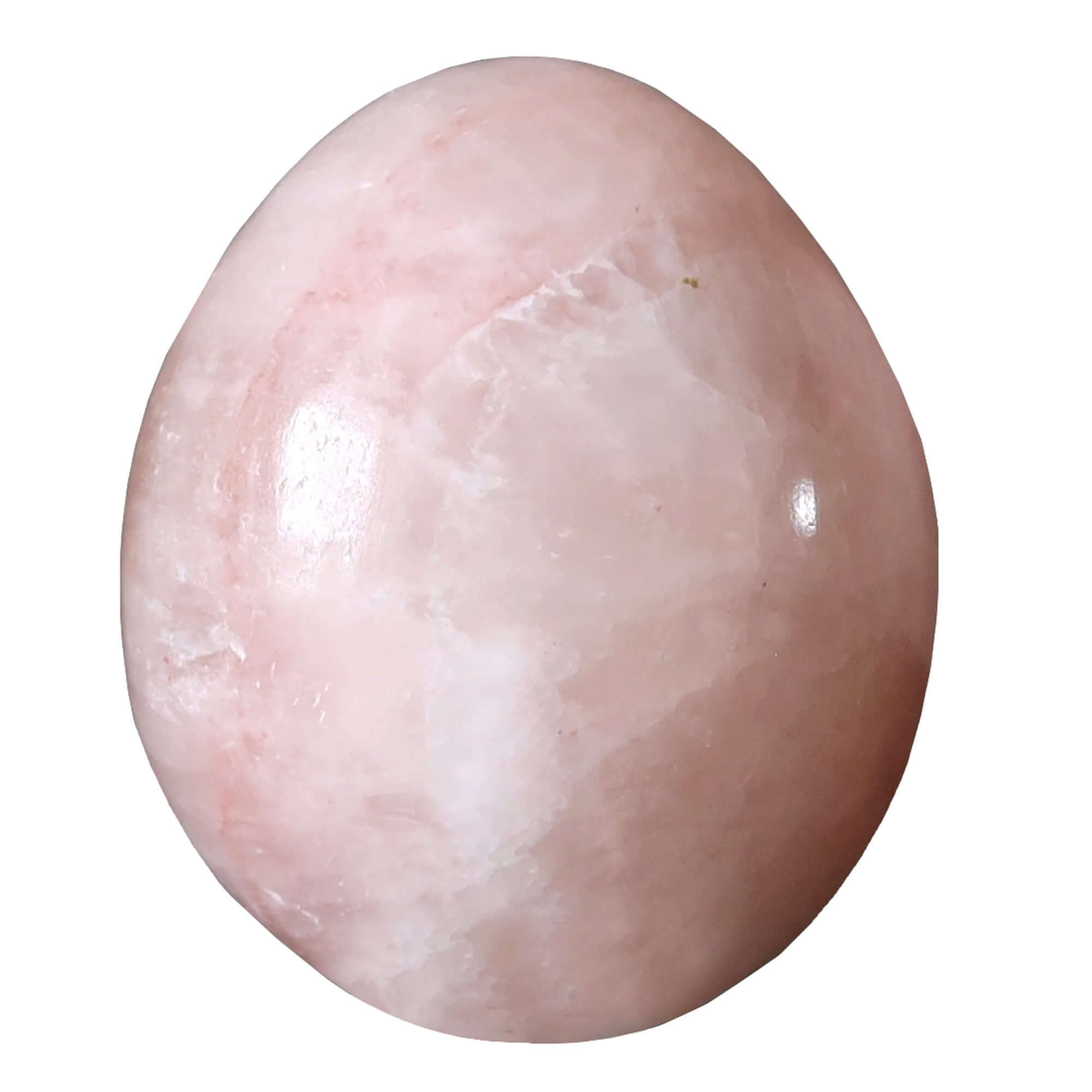 Œuf de calcite rose Rose en fleur Nouvel amour Éclosion Cristal