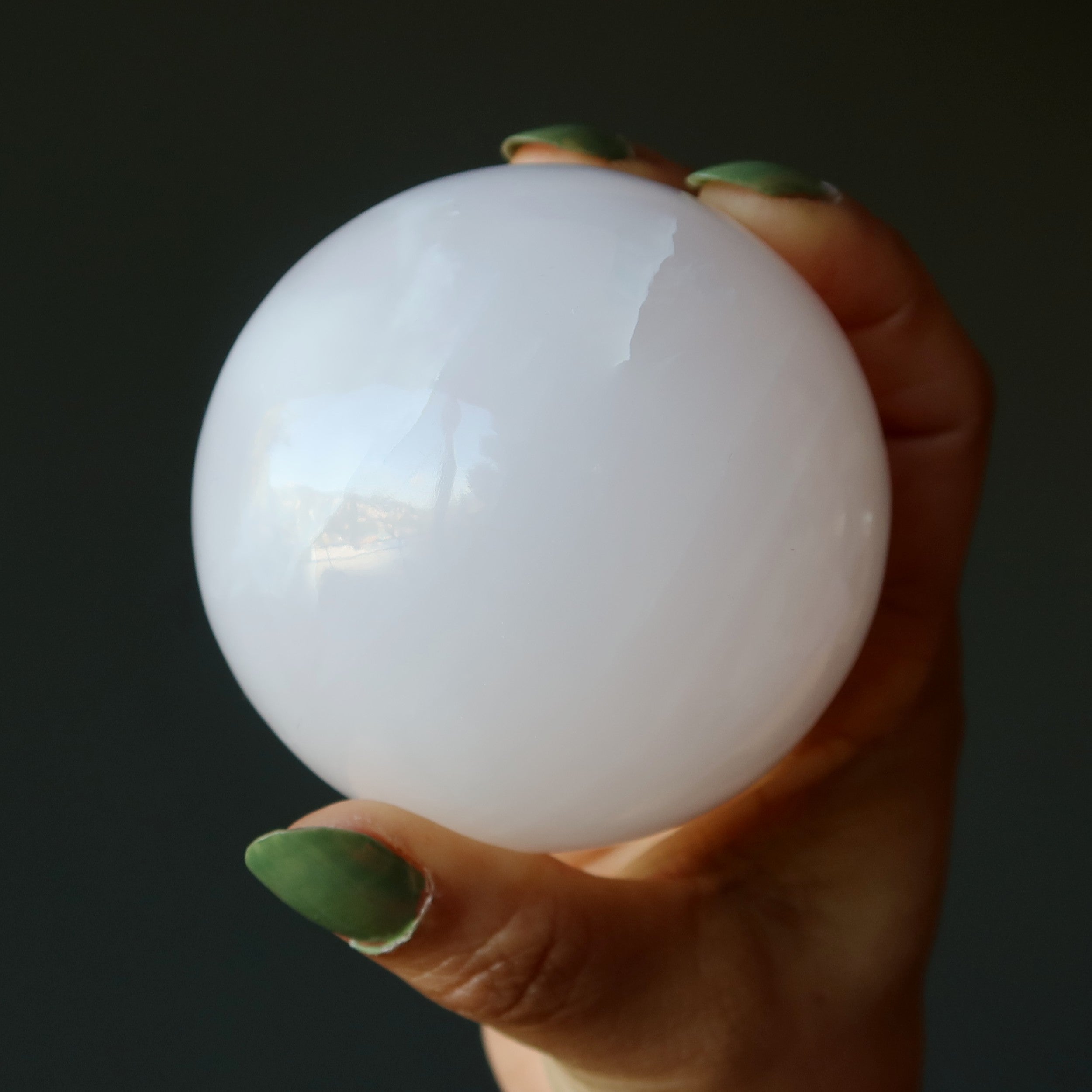 Sphère de calcite rose Mangano "Easy Breezy" boule de cristal