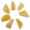 Yellow Calcite Raw Crystal Confidence Layout & Gridding Set of 7
