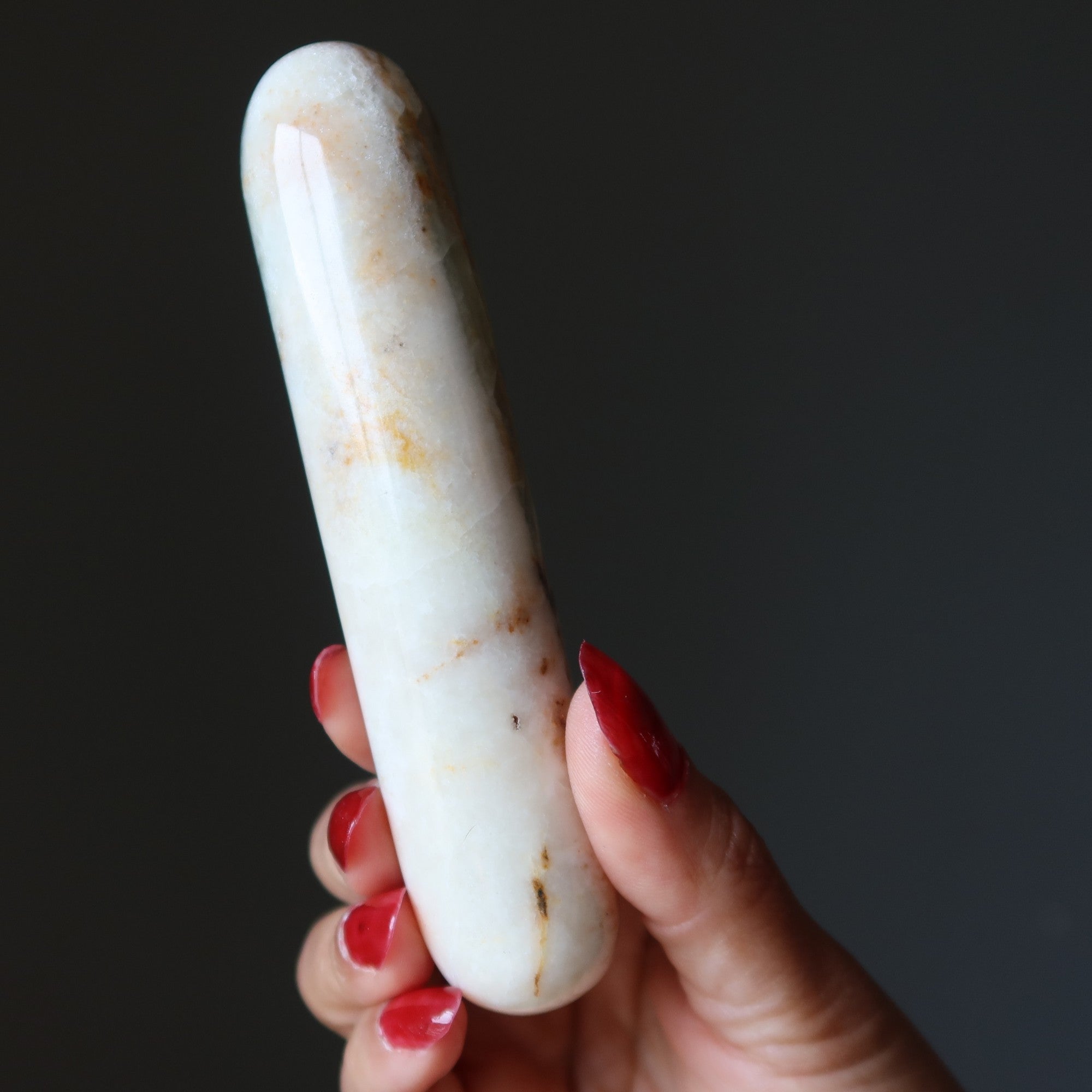 Calcite Massage Wand Yellow Green Energizer Rod
