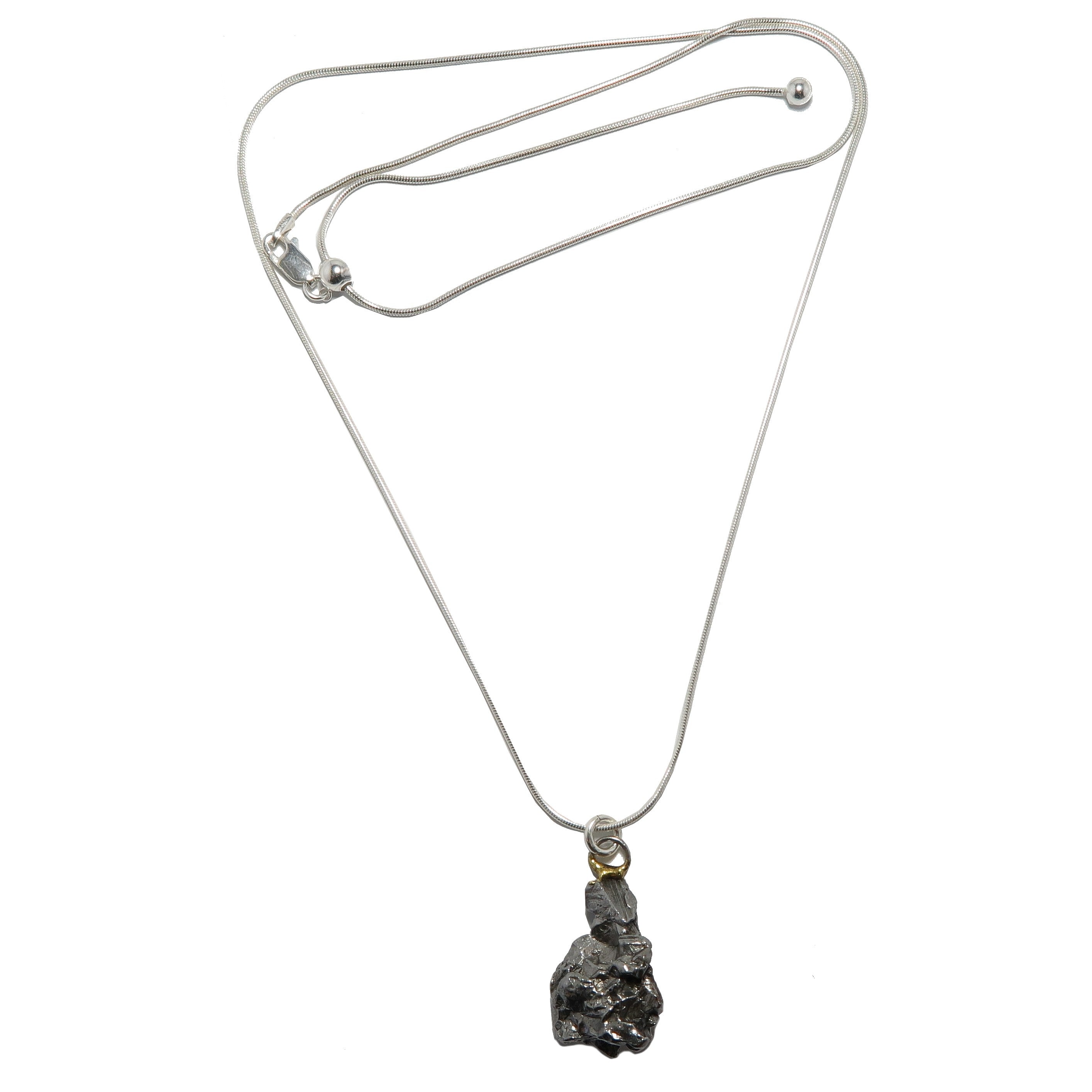 Campo del Cielo Meteoriten-Halskette Sterlingsilber