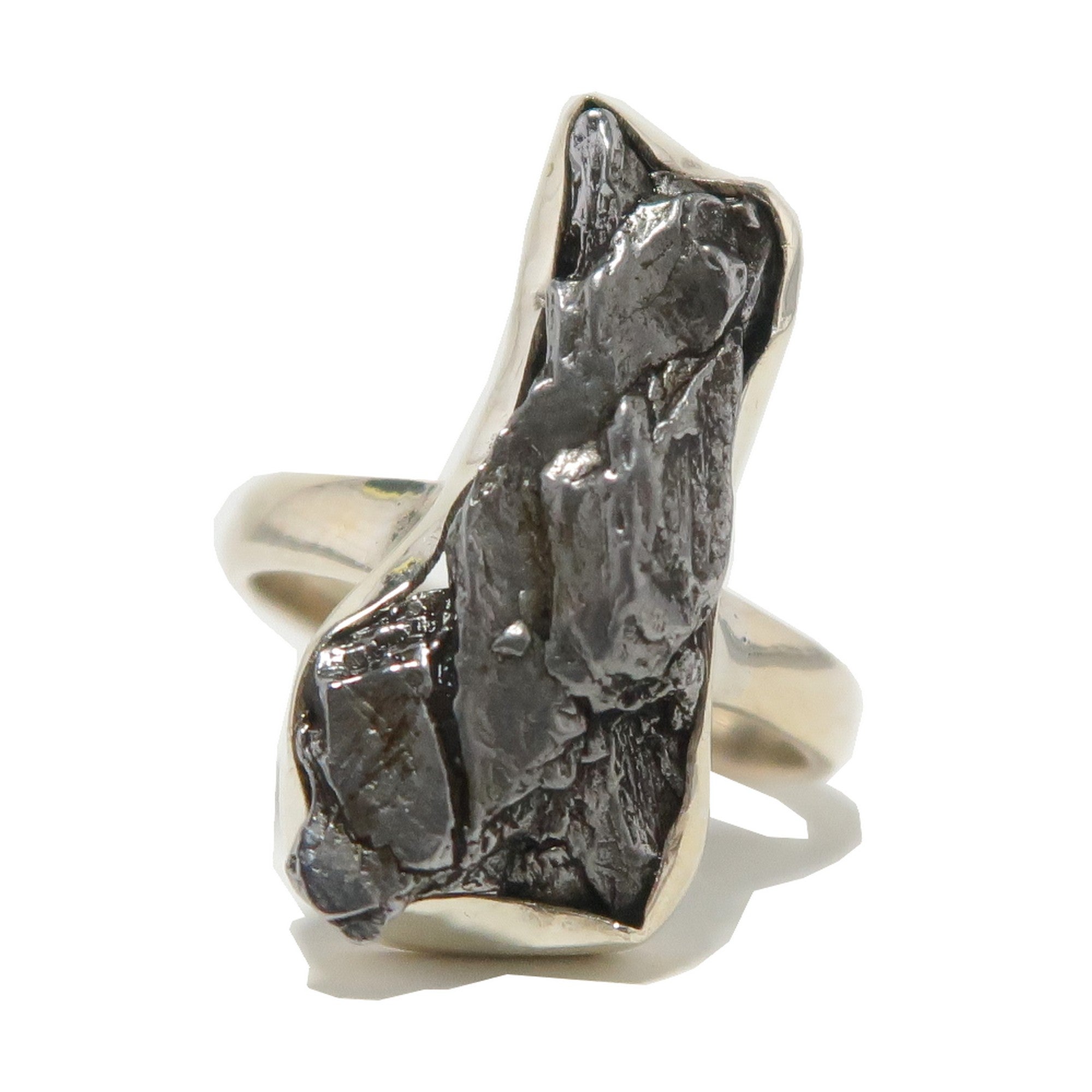 Campo Del Cielo Meteorite Ring Sterling Silver Size 9
