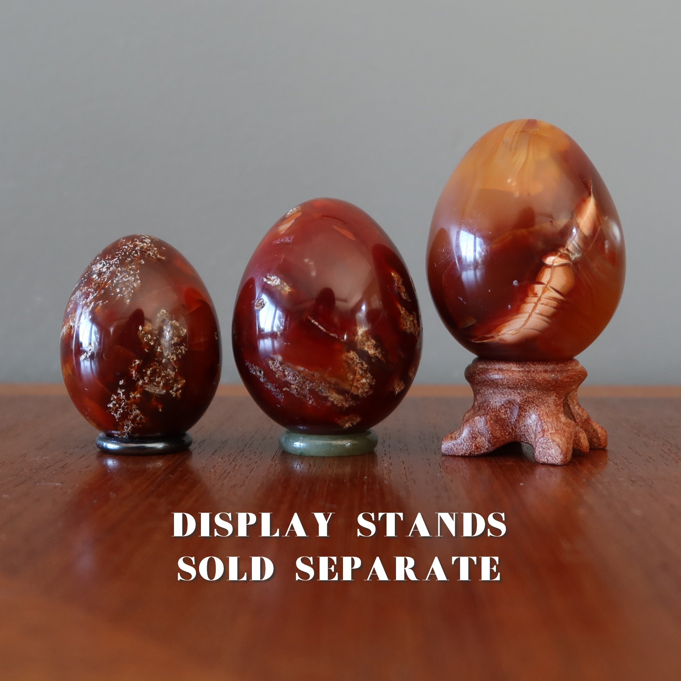 Carnelian Egg Red Orange I'm on Fire Motivation Creation Stone