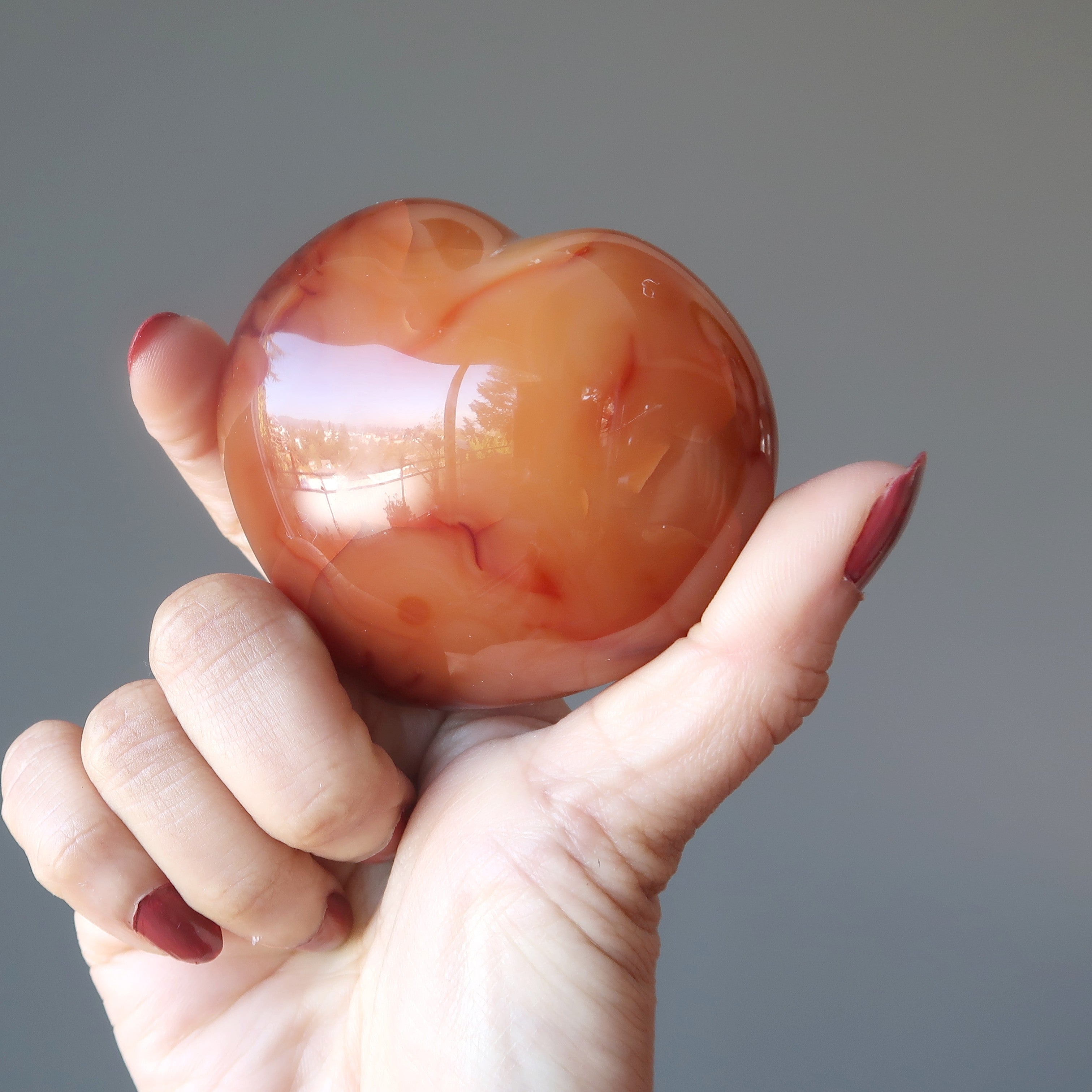 Karneol Herz Liebe Begehren Rot Orange Kristall