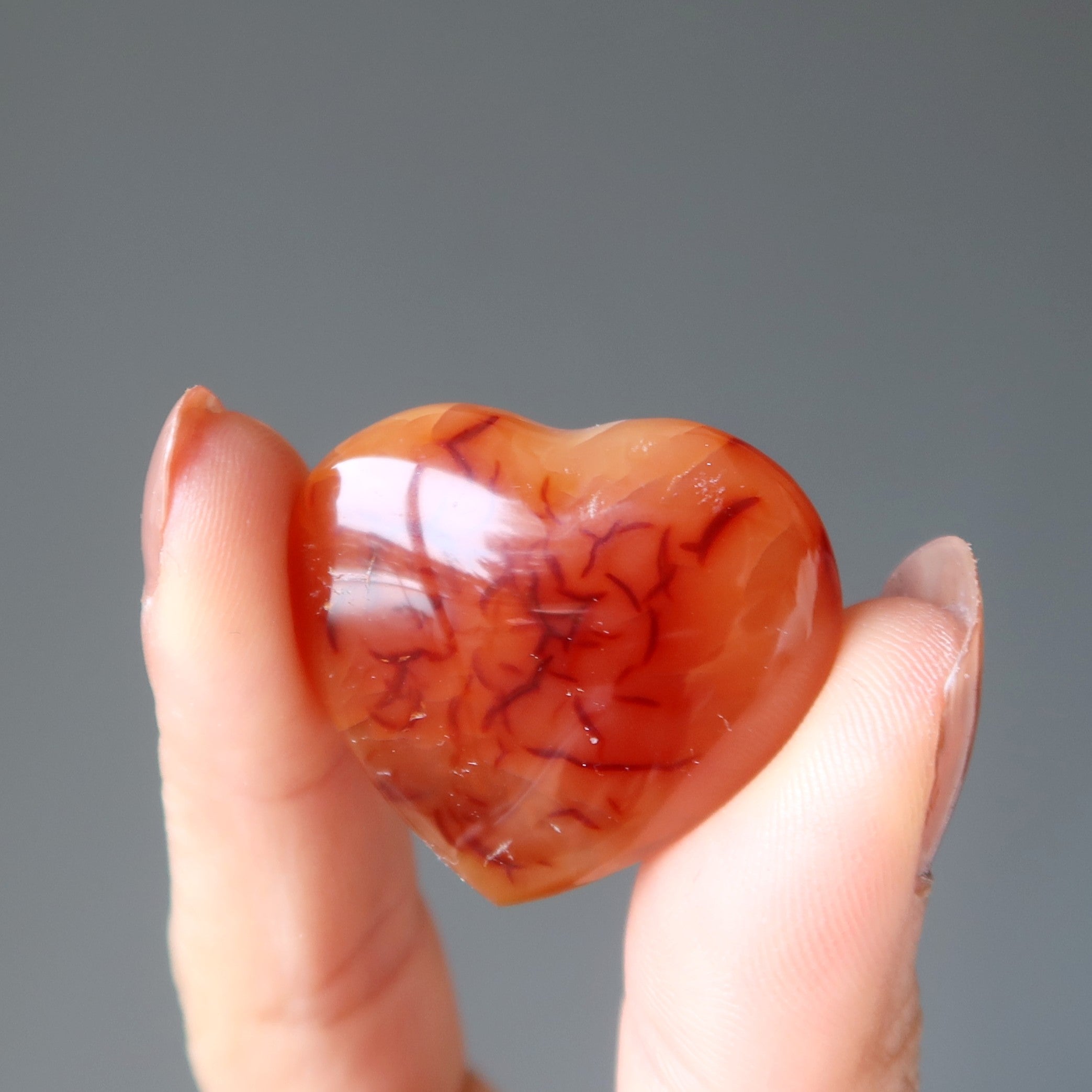 Karneol Herz Liebe Begehren Rot Orange Kristall