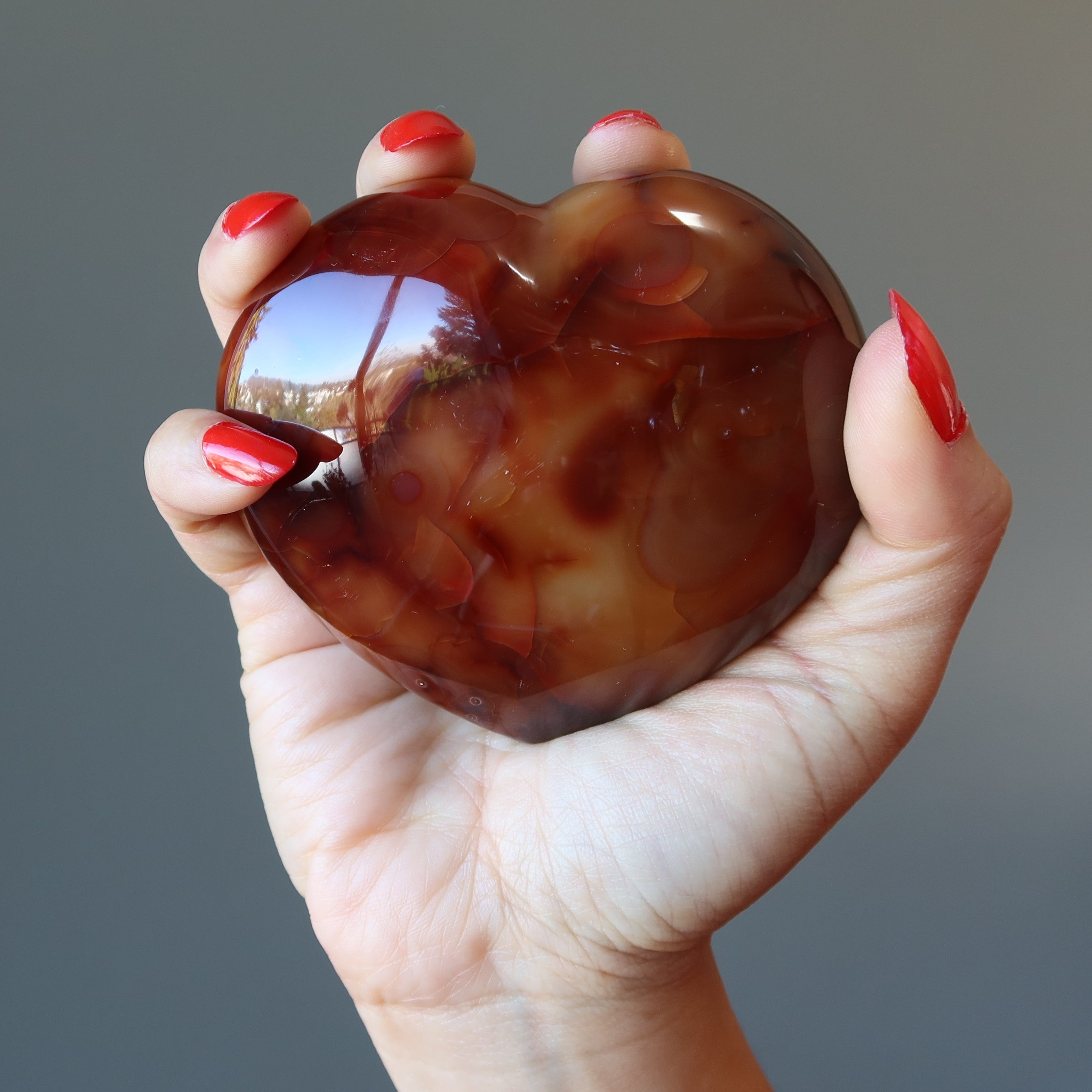 Karneol Herz Liebe Begehren Rot Orange Kristall