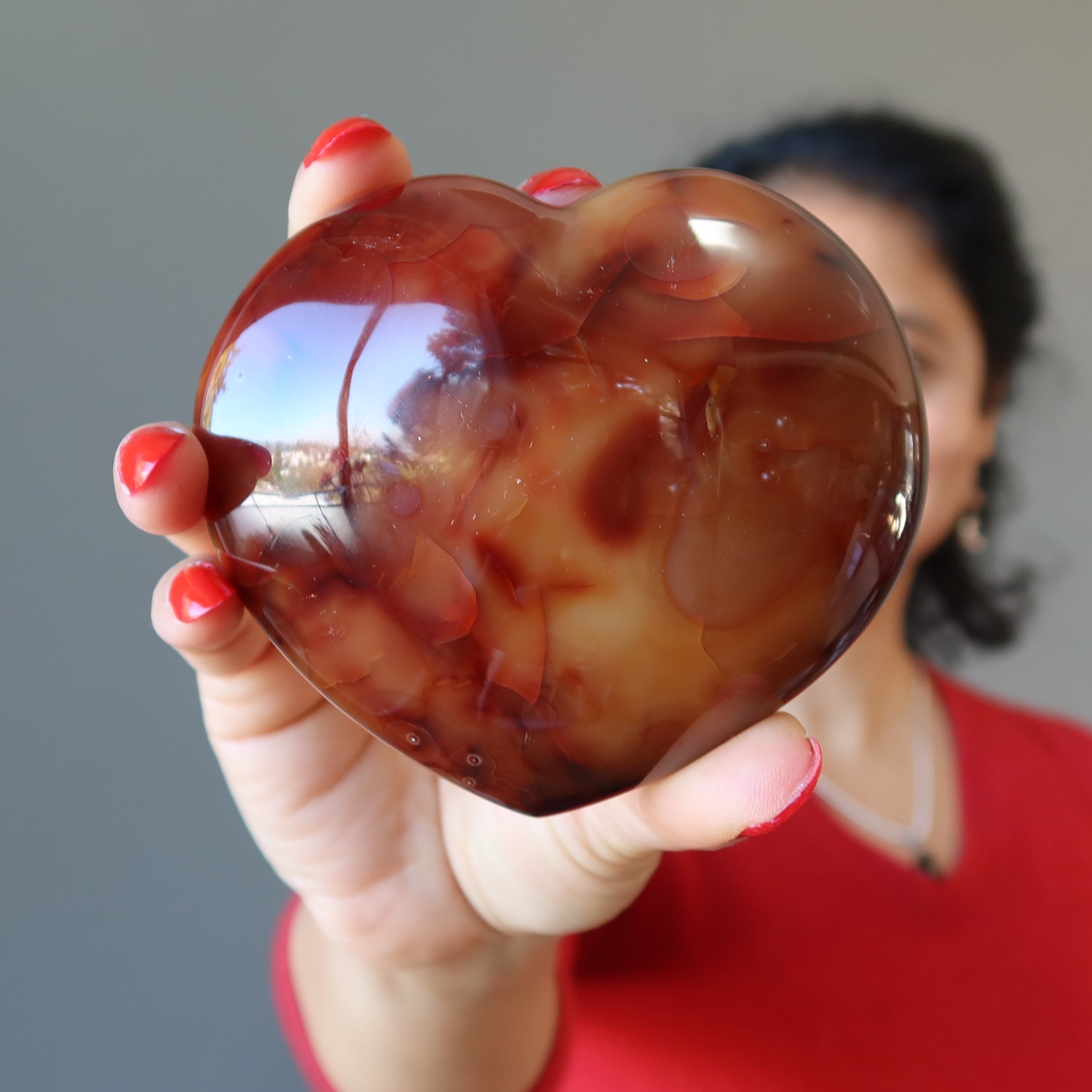 Karneol Herz Liebe Begehren Rot Orange Kristall