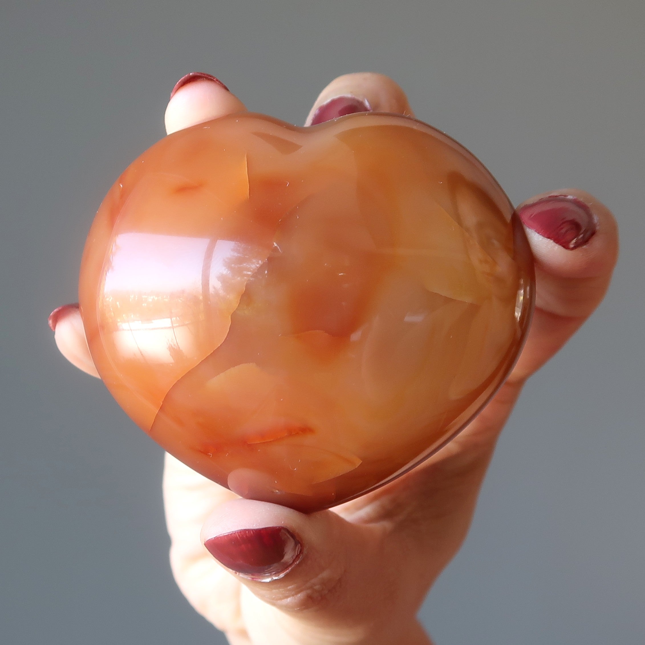 Karneol Herz Liebe Begehren Rot Orange Kristall
