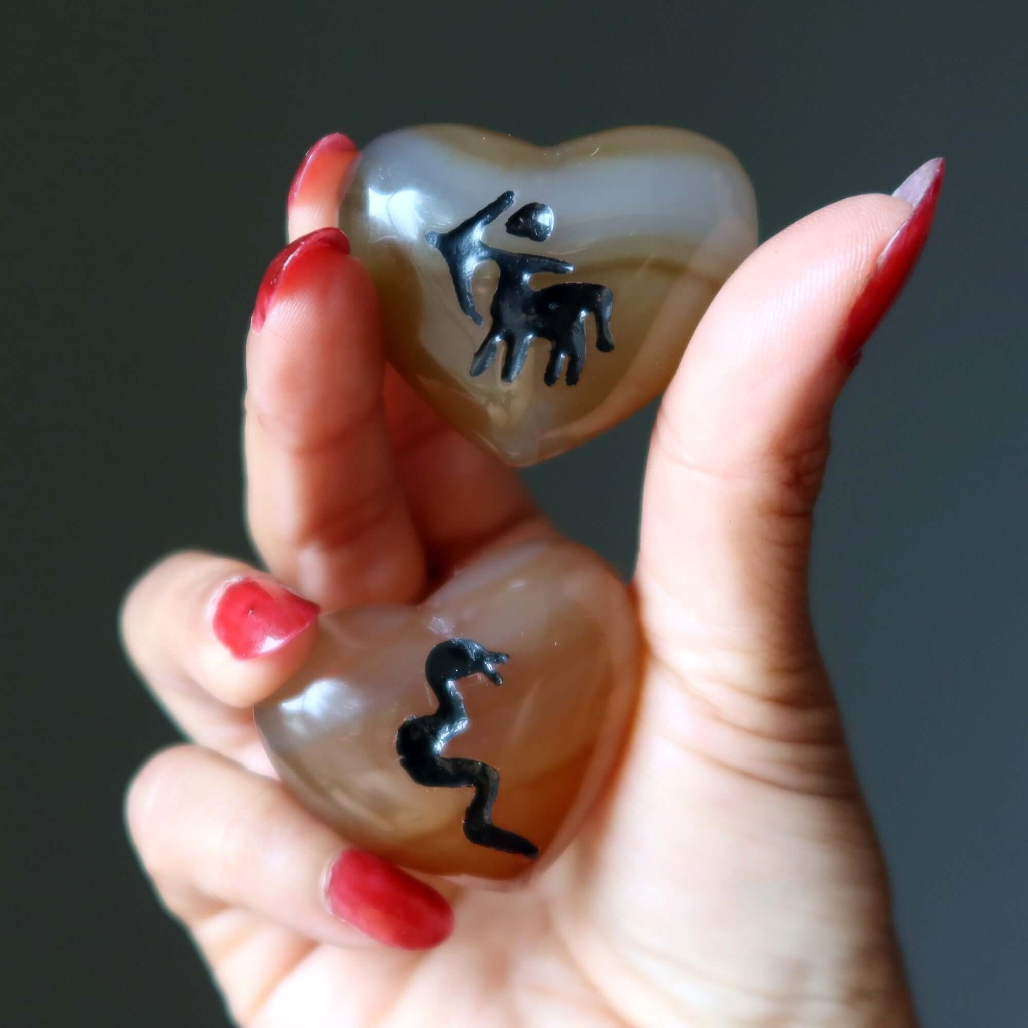 Carnelian Heart Centaur Passion Sagittarius Zodiac Stone