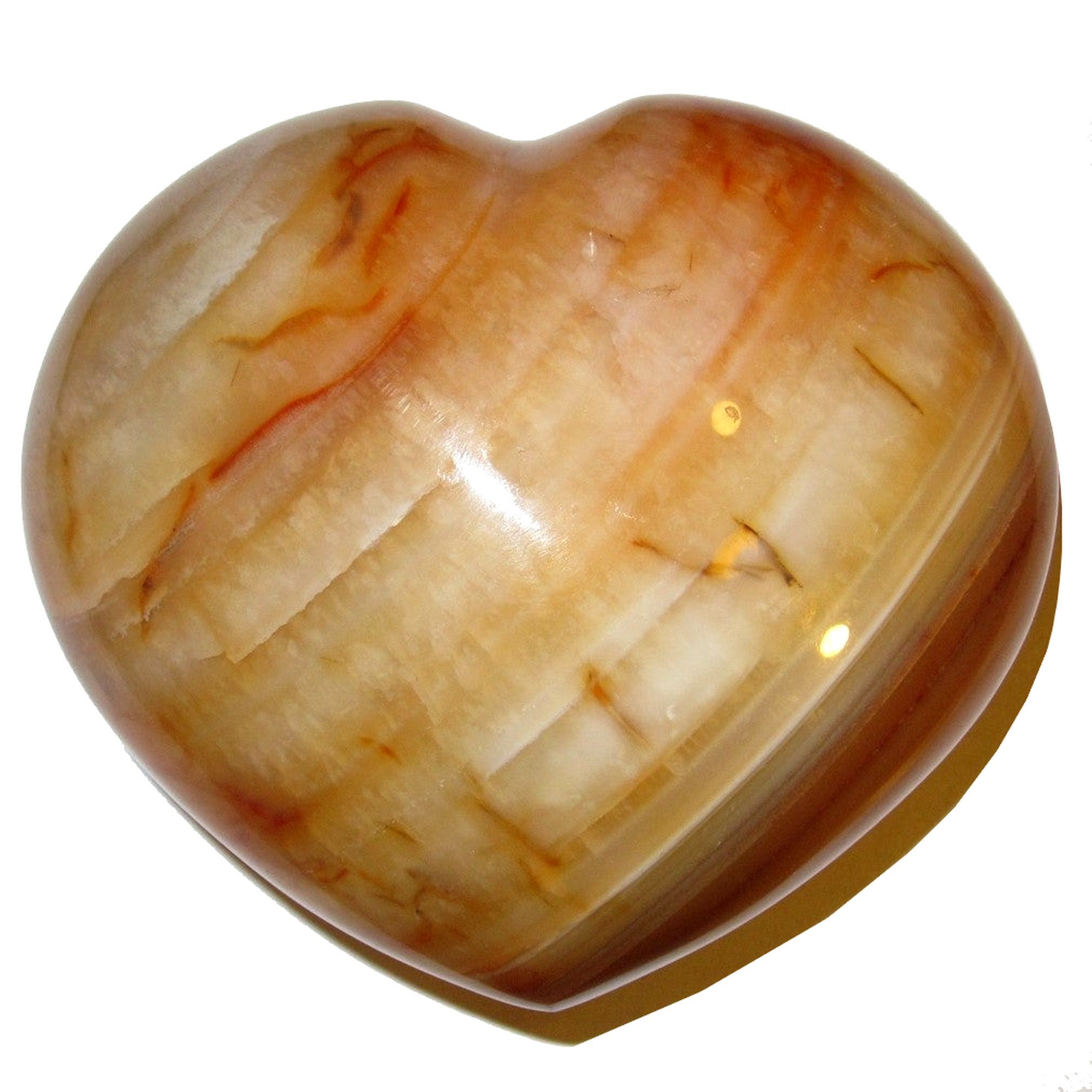 Carnelian Heart Juicy Hot Love Orange Fire Crystal