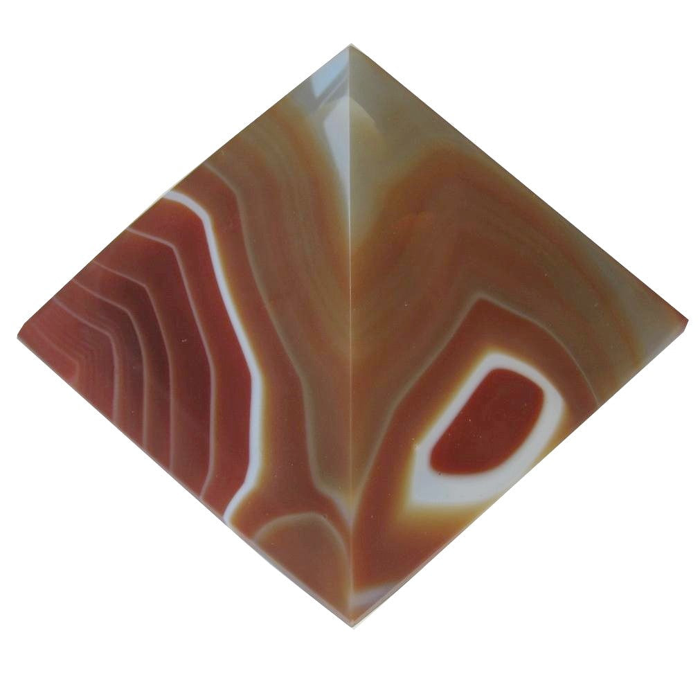 Carnelian Pyramid Orange Red Passion Stone