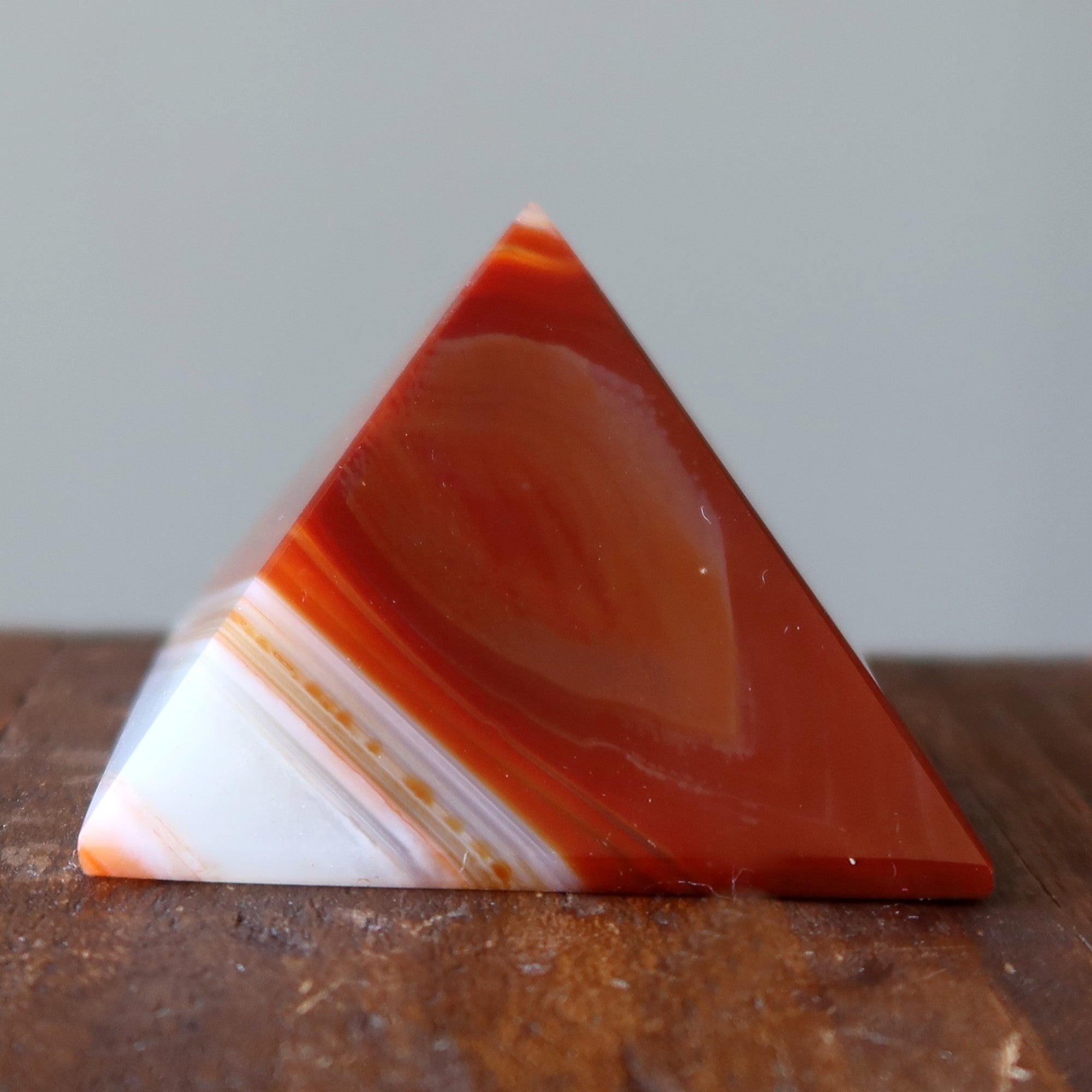Carnelian Pyramid Orange Red Passion Stone