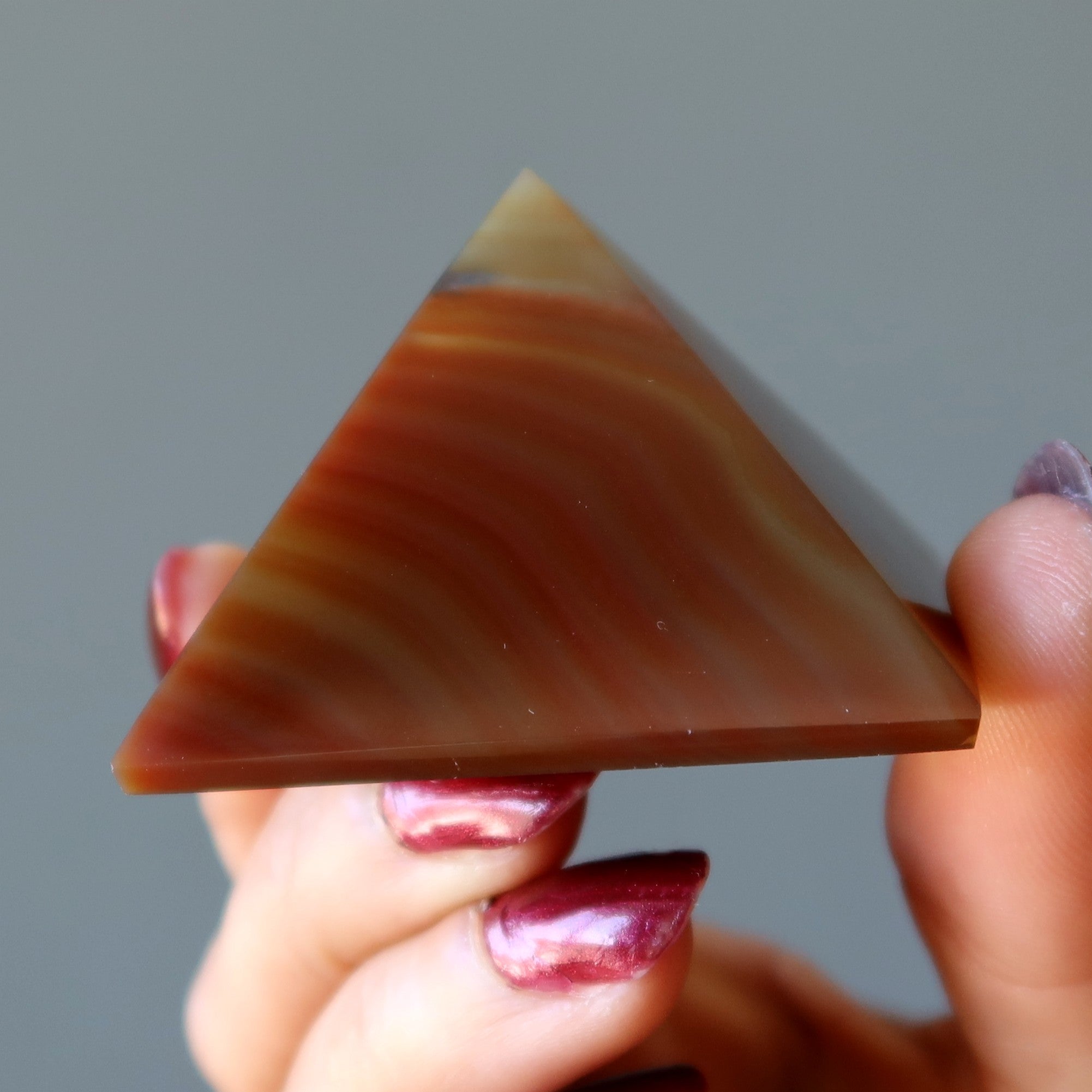 Carnelian Pyramid Orange Red Passion Stone