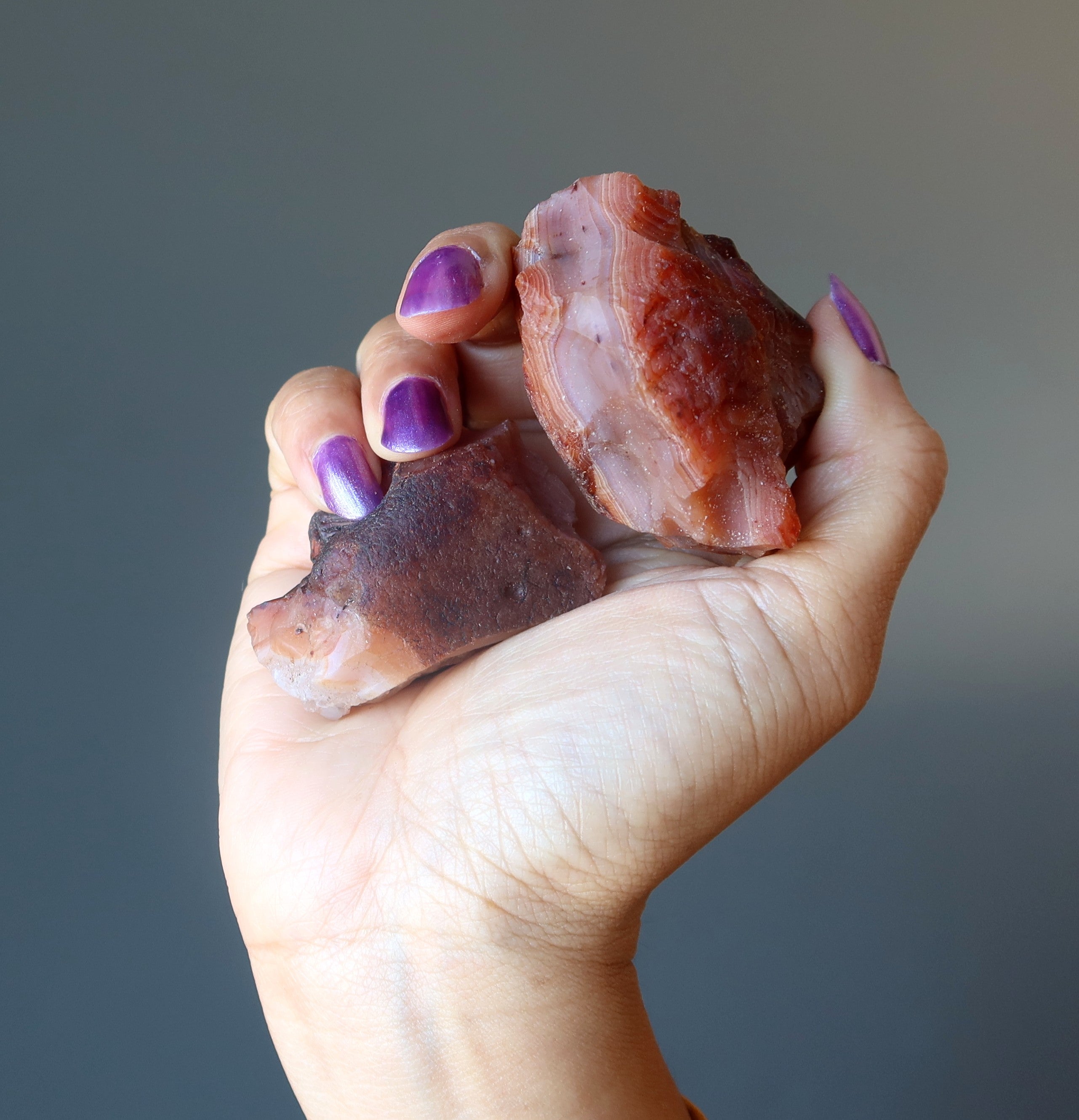 Carnelian Raw Crystal Pair Love Passion Attraction