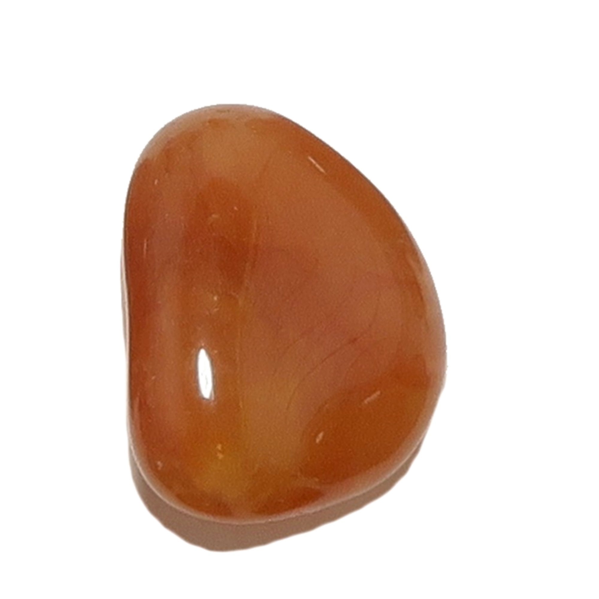 Karneol Trommelstein Orange Energiefluss-Kristall