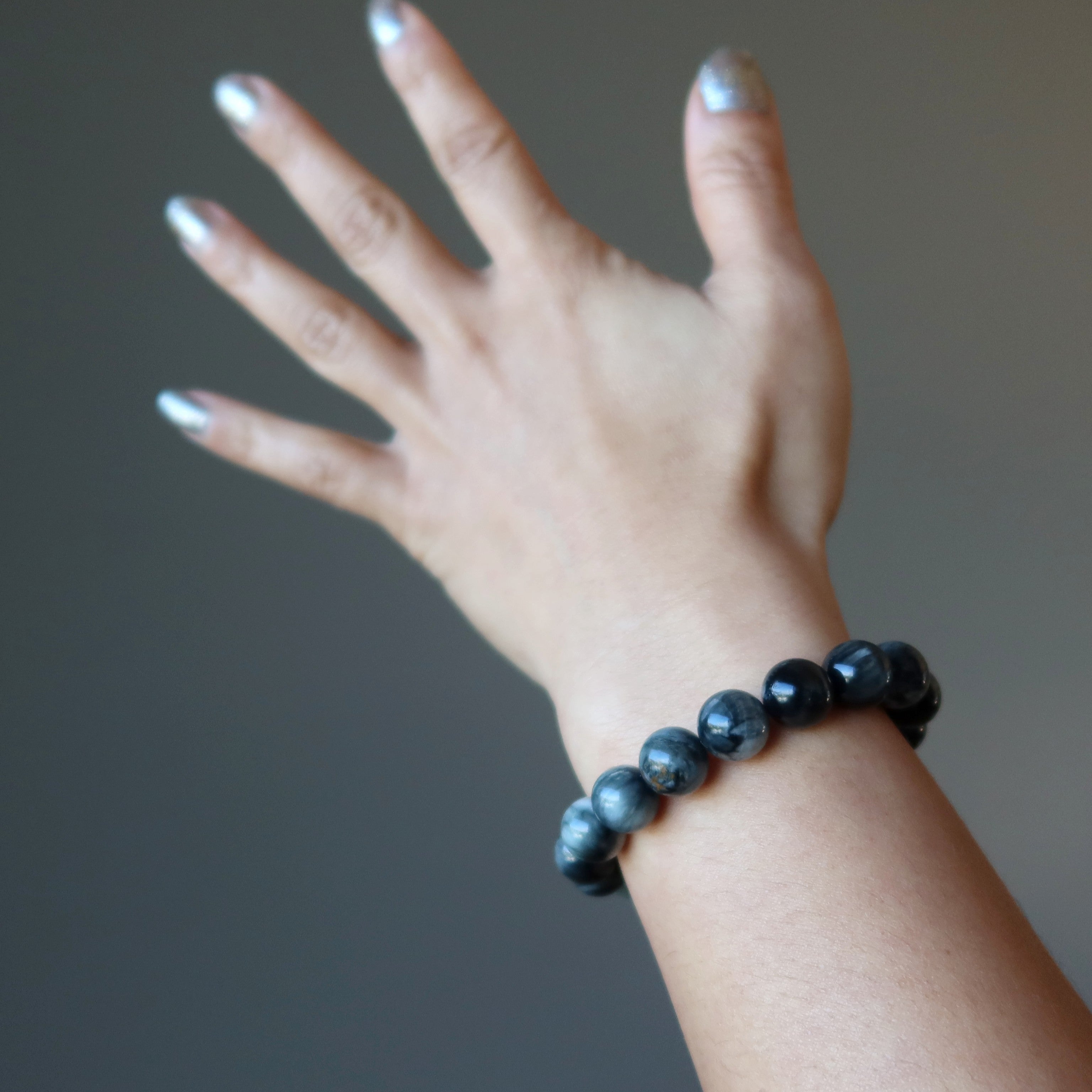 Cat's Eye Quartz Bracelet Natural Gemstone Beads Intuition Crystal