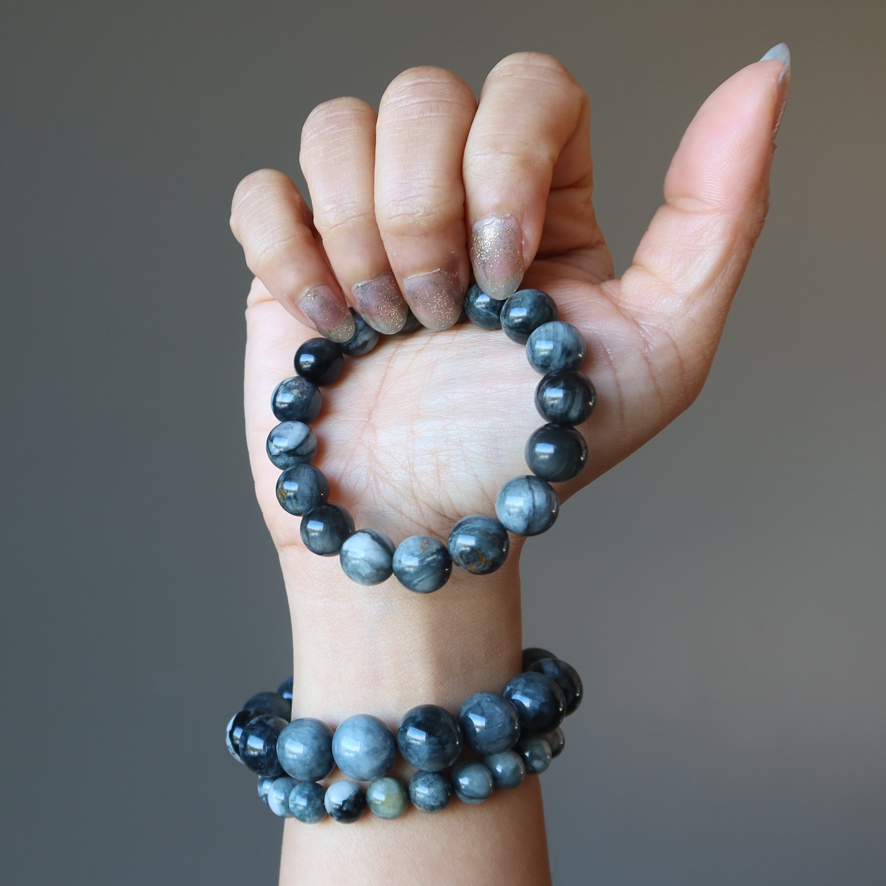 Cat's Eye Quartz Bracelet Natural Gemstone Beads Intuition Crystal