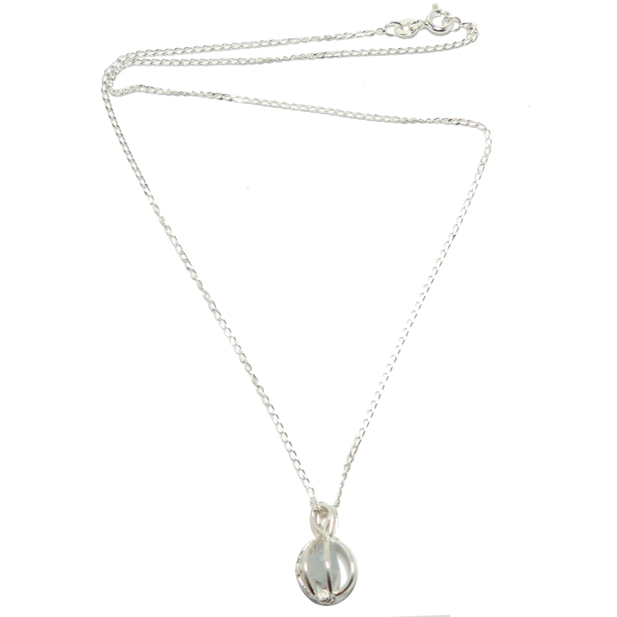 Celestite Necklace Frozen in Time Sterling Silver