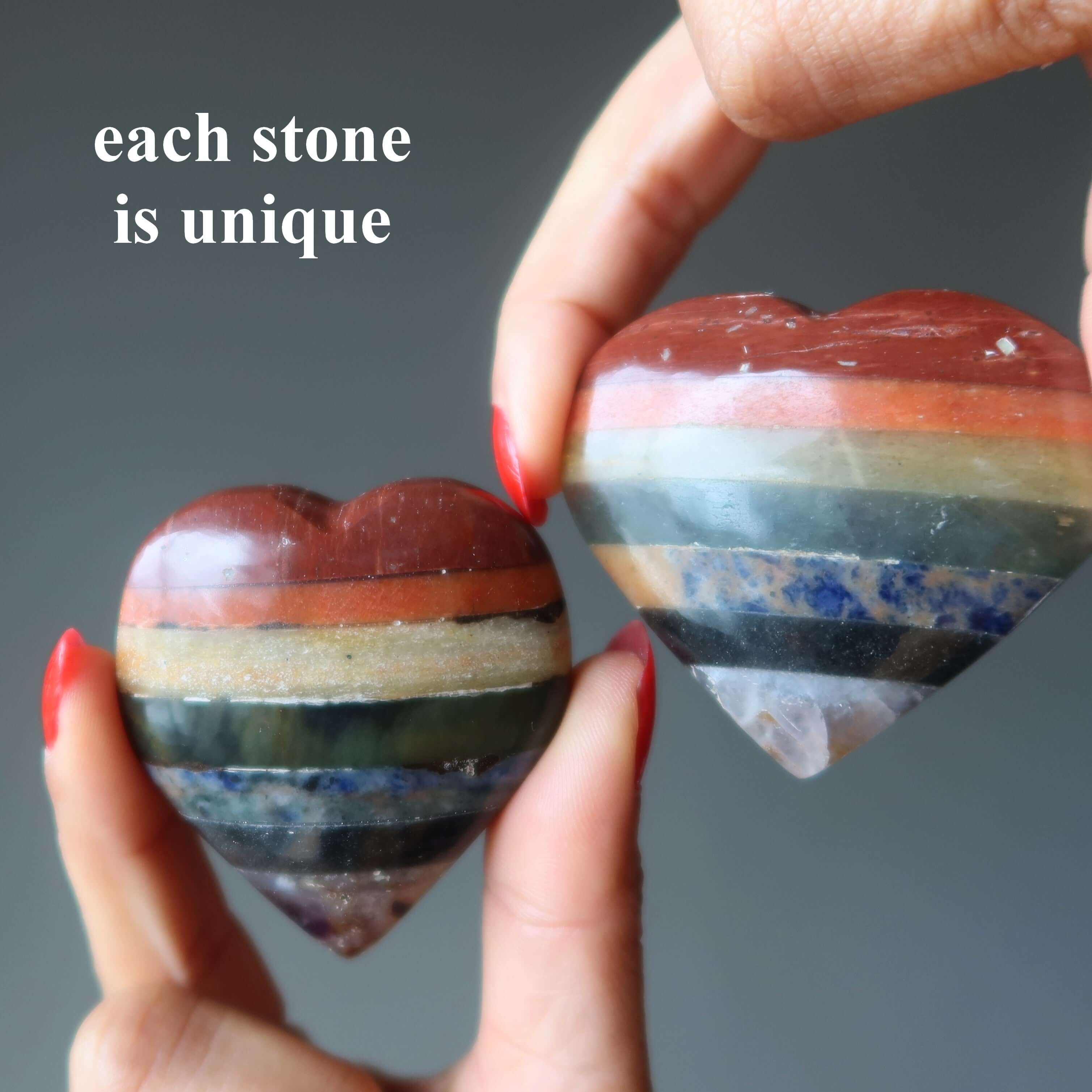 Chakra Heart 7 Layer Crystal Wounded Warrior