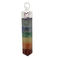 Chakra Pendant Point of Bliss 7 Crystals Silver