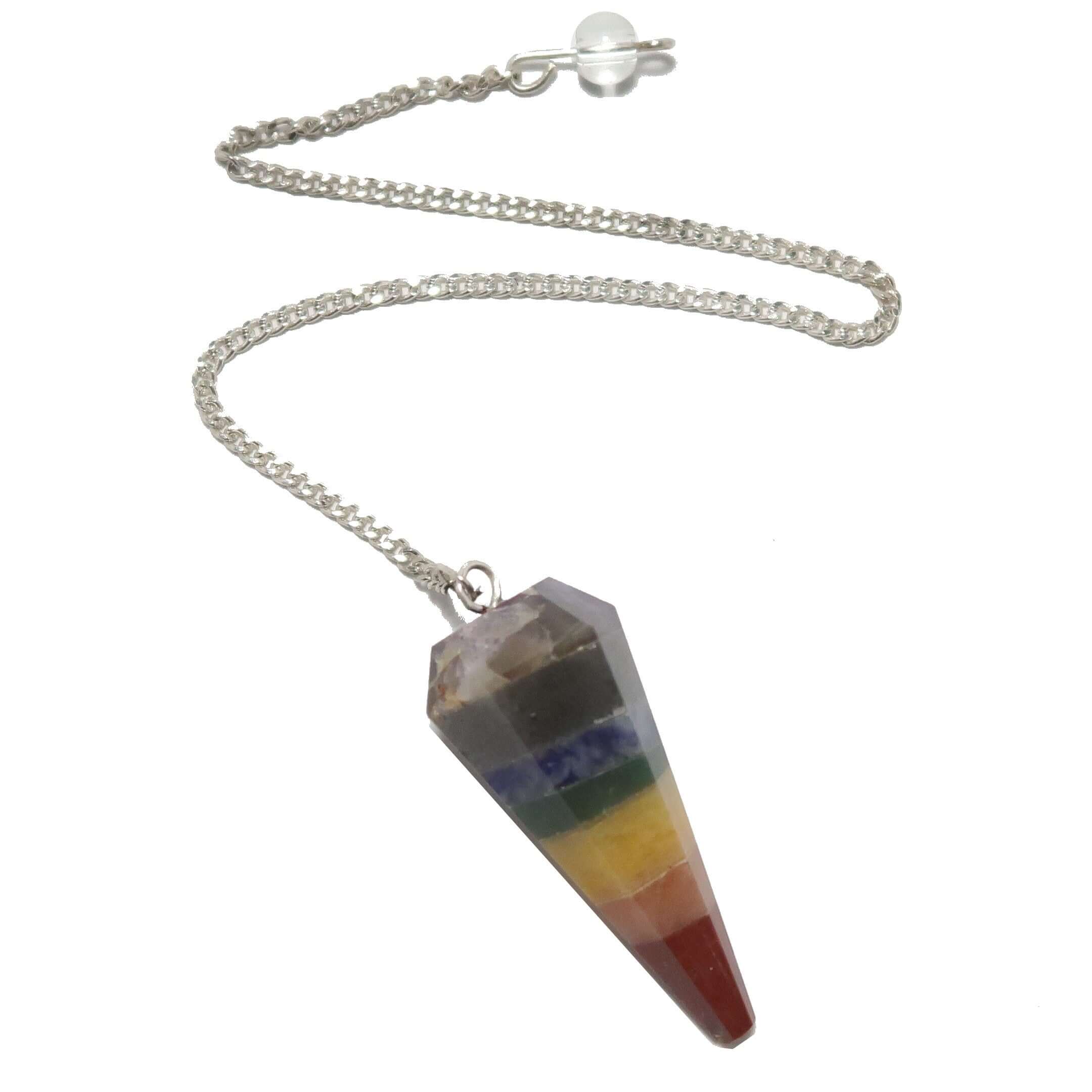 Pendentif Chakra 7 couches en cristal Total Reiki Guérison