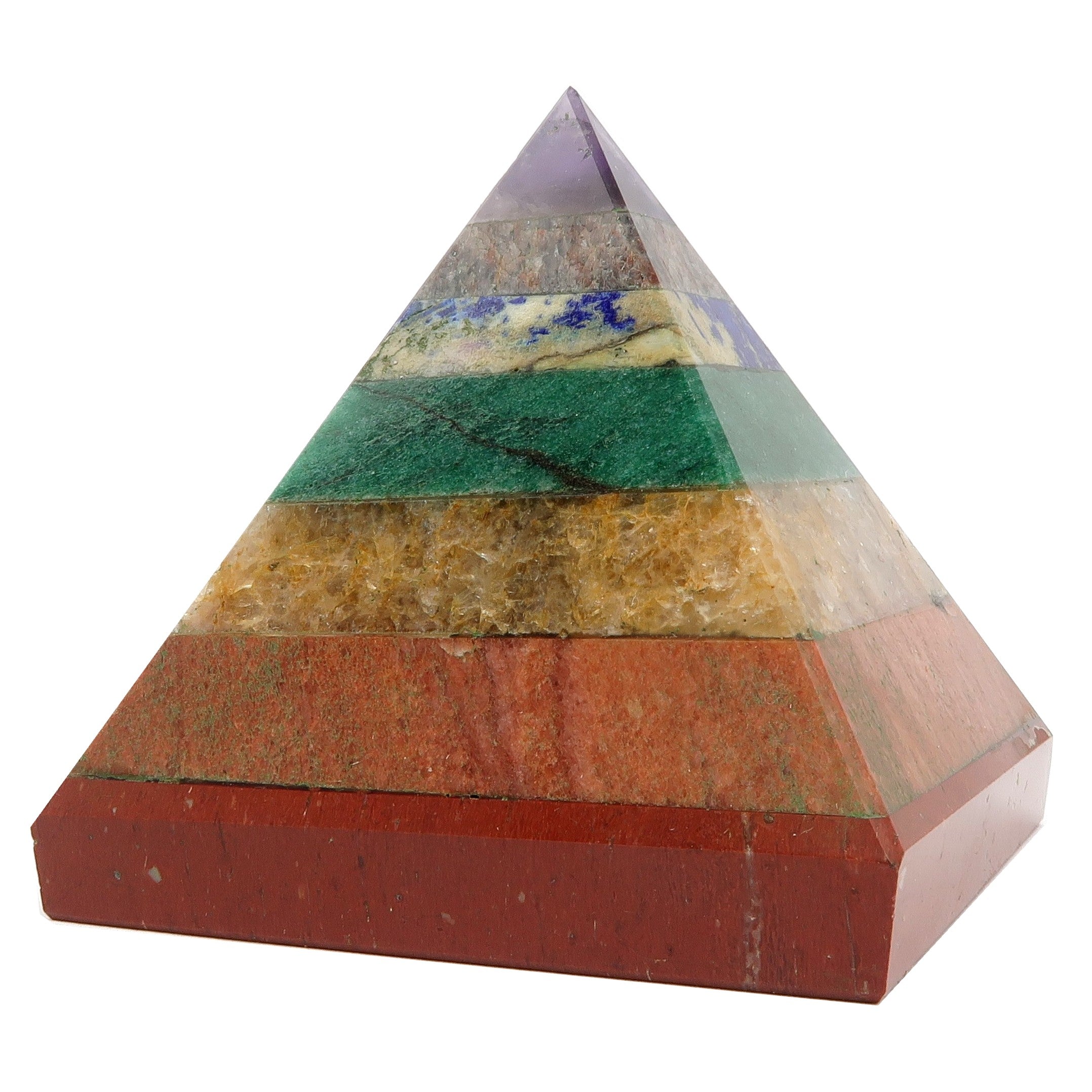 Chakra Pyramid 7 Layer Rainbow Healing Crystal