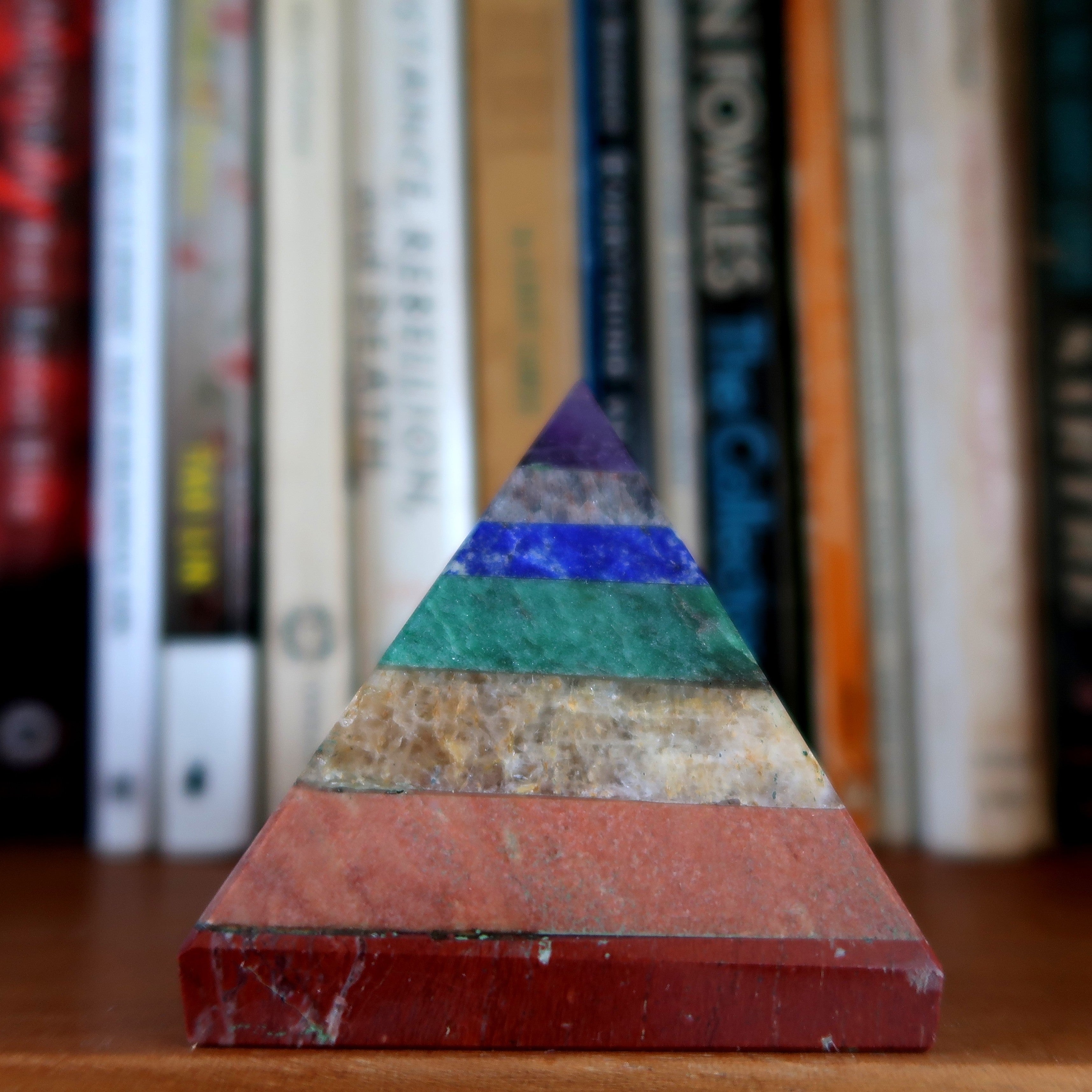 Chakra Pyramid 7 Layer Rainbow Healing Crystal