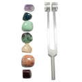 Chakren Set 7 Steine und Stimmgabel Vibrationsheilung