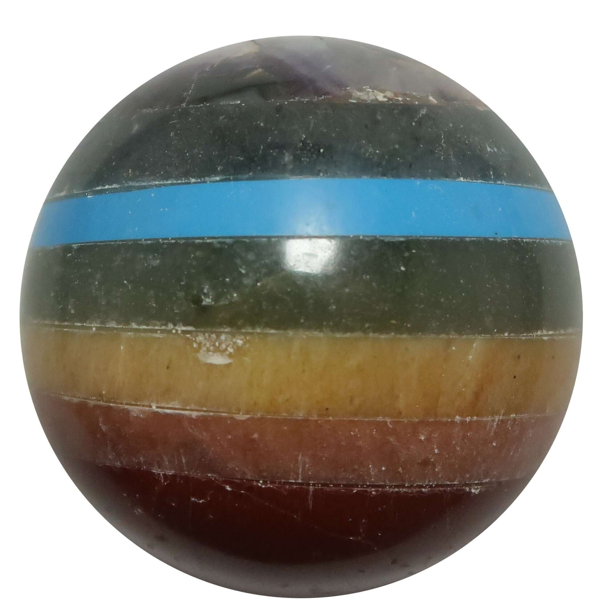 Chakra Sphere 7 Rainbow Colors Appealing Healing Crystal Ball