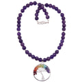 Collier améthyste Arbre de Vie Chakra Pierres Arc-en-ciel