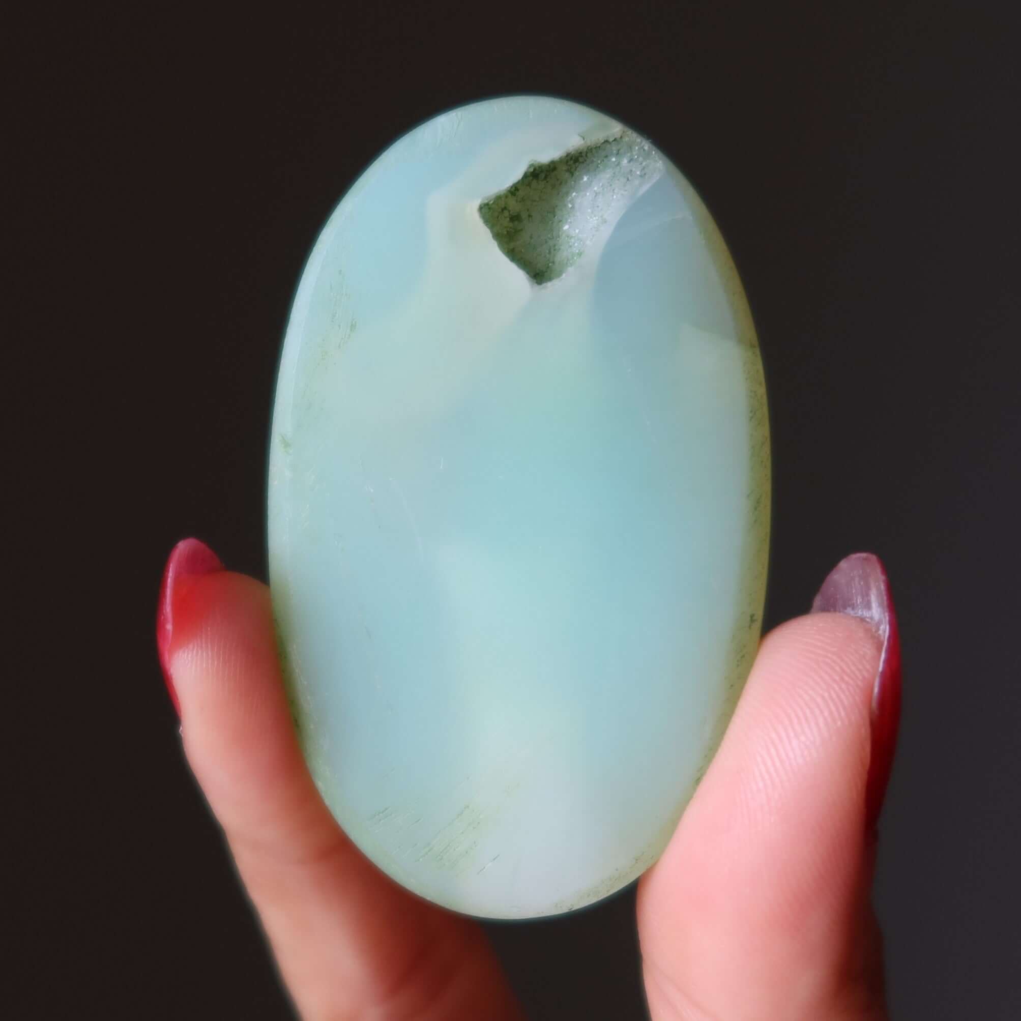 Calcédoine Grille Cristal Quartz Druzy Citron