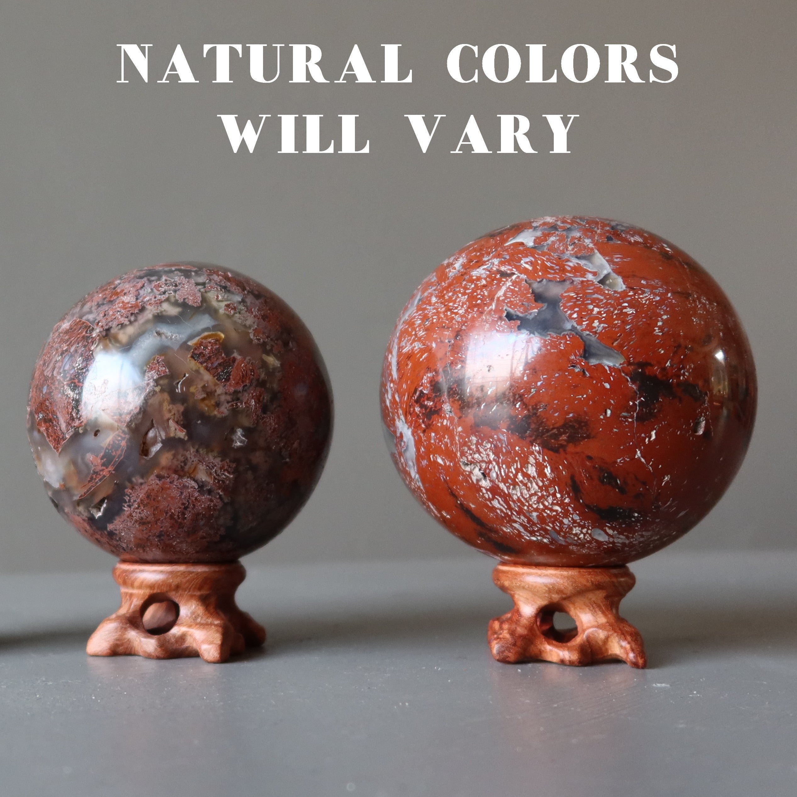 Chalcedony Sphere Red Jasper Magic Crystal Ball