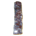 Tranche de calcédoine Pierre polie Grande baguette dalle bleue rouge violette